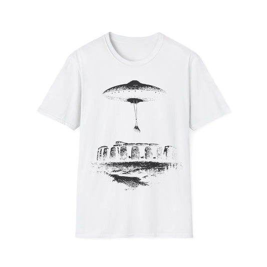UFO Building Stonehenge T-Shirt