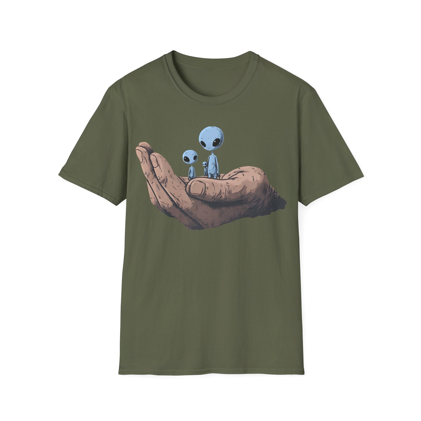 Holding Tiny Aliens - Concept Art T-Shirt
