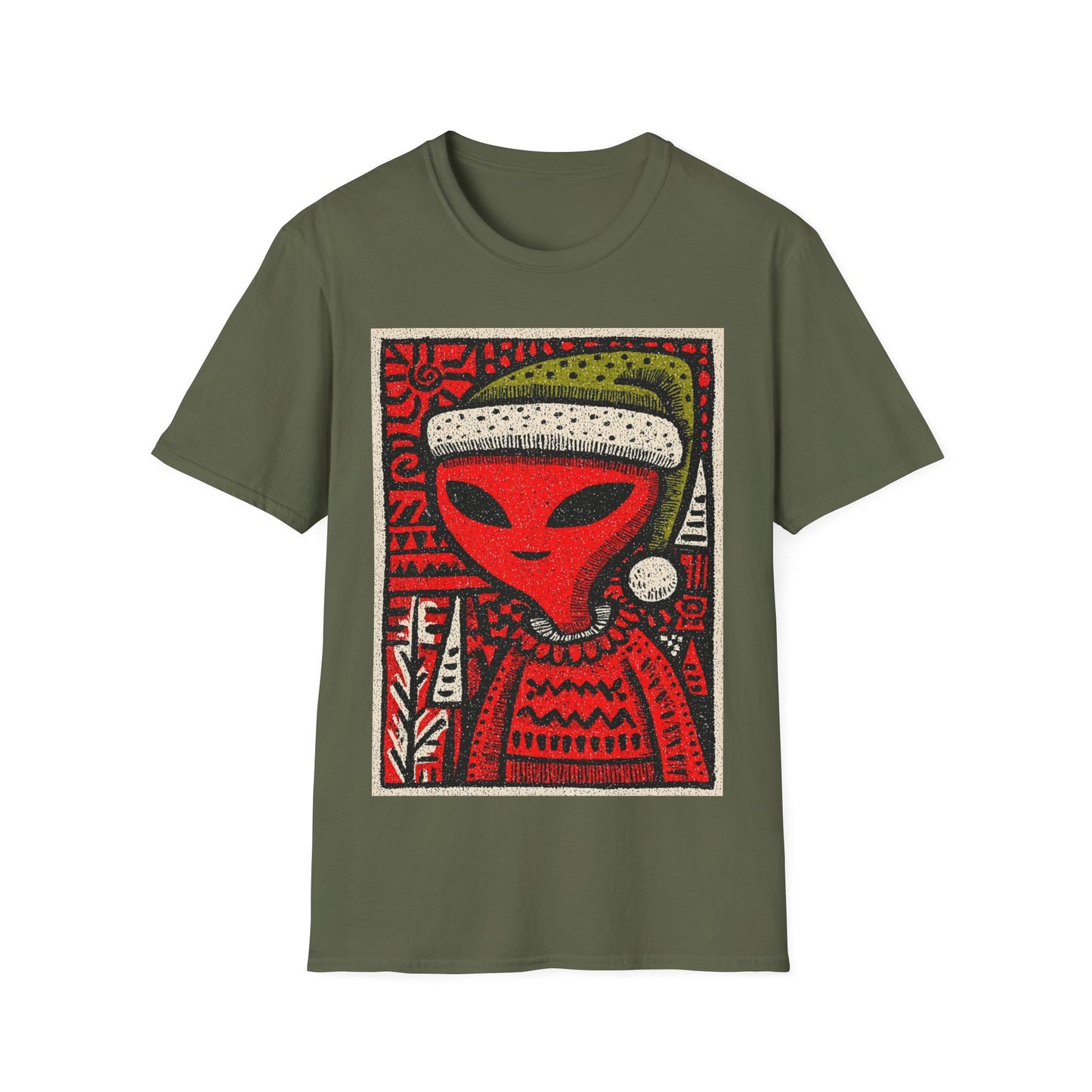 Alien Christmas Holiday T-Shirt