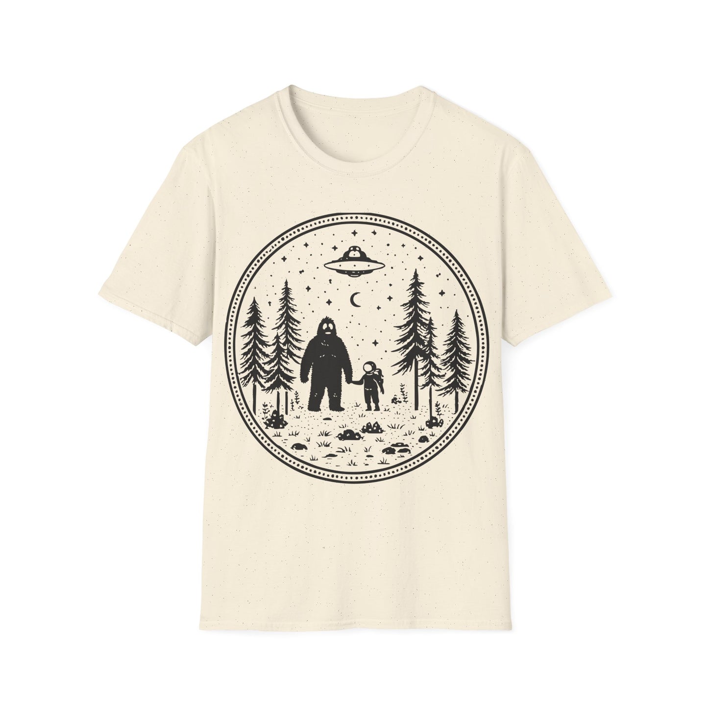 Sasquatch Alien Snow Globe T-Shirt