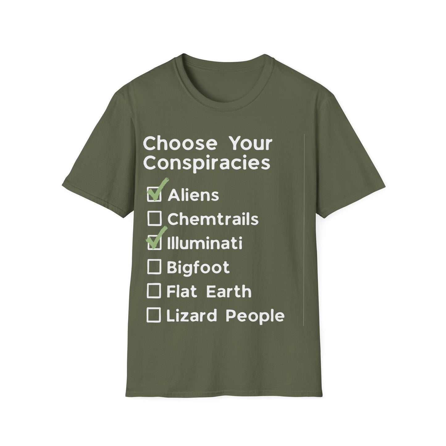 Conspiracy Checklist T-Shirt