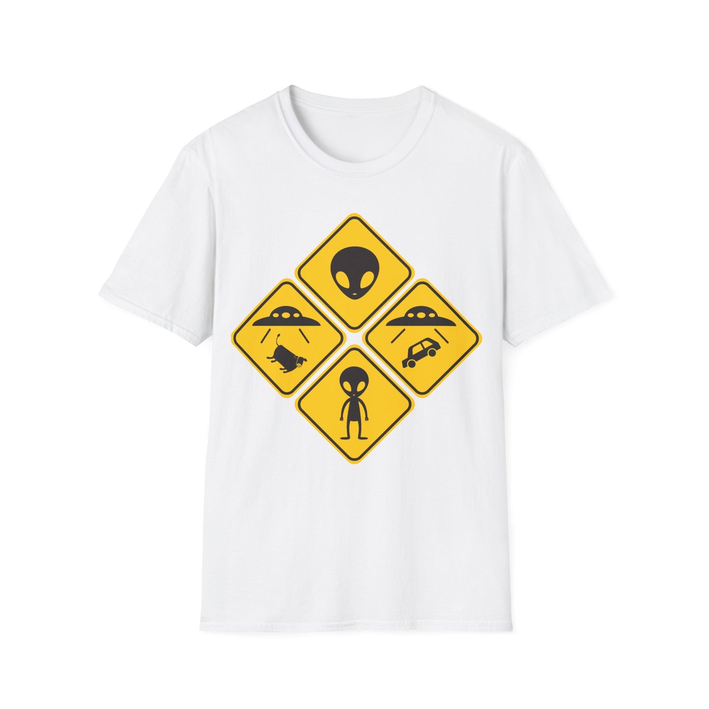 Alien Ahead - Road Signs T-Shirt