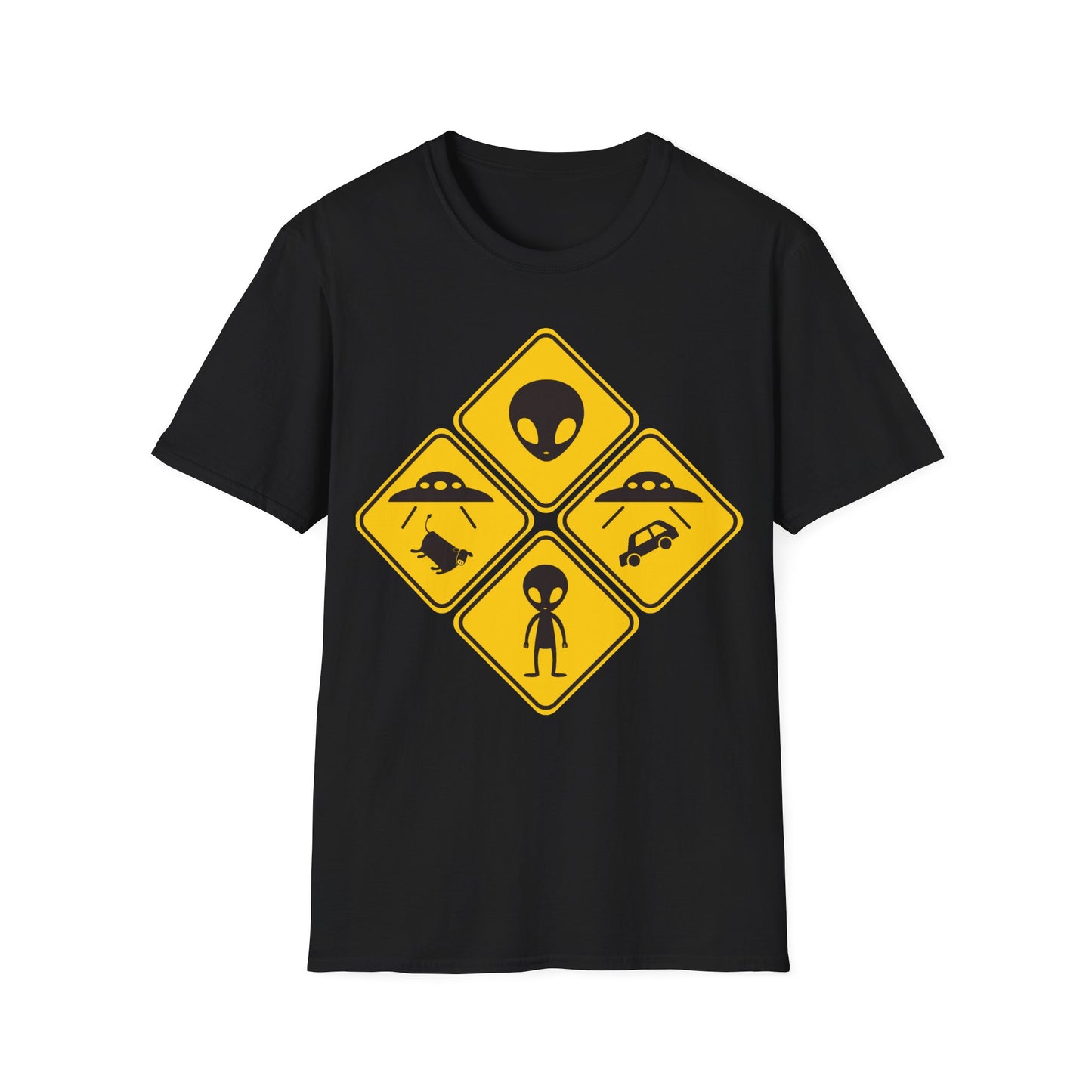 Alien Ahead - Road Signs T-Shirt