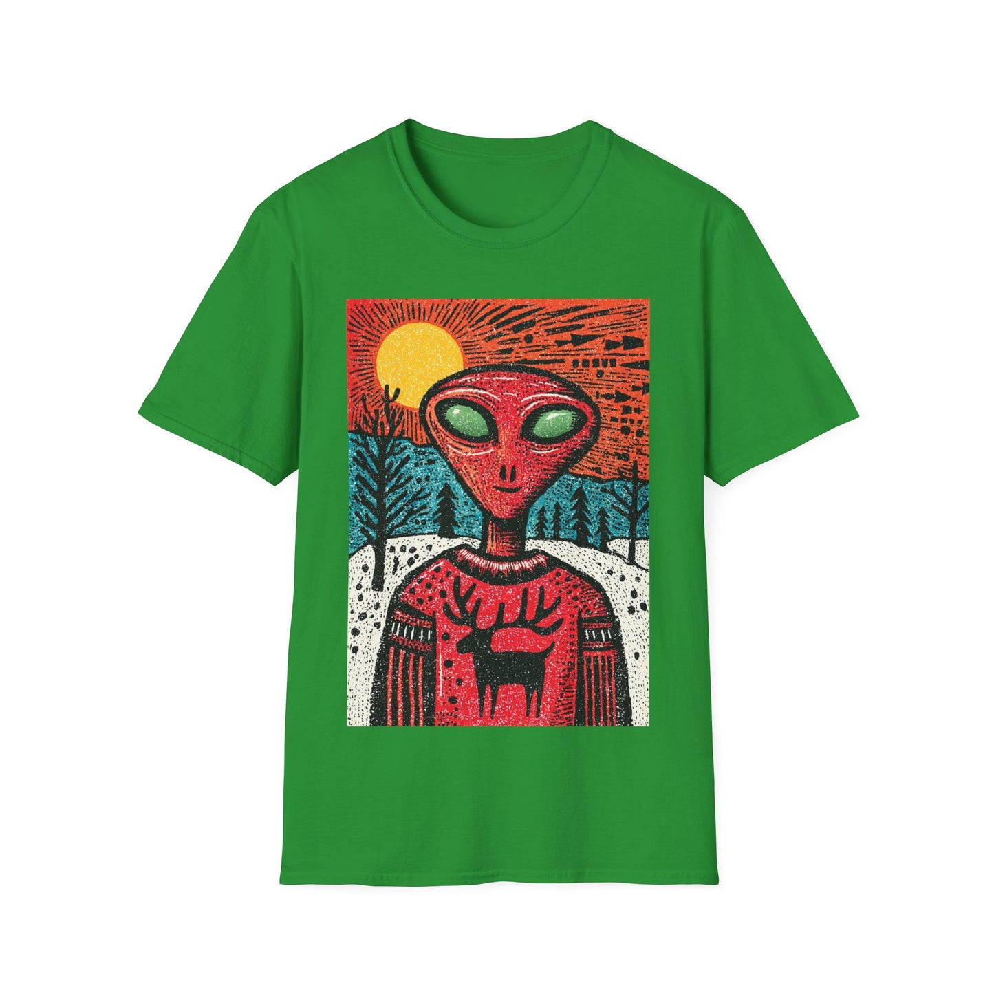 Alien Christmas Visitor T-Shirt