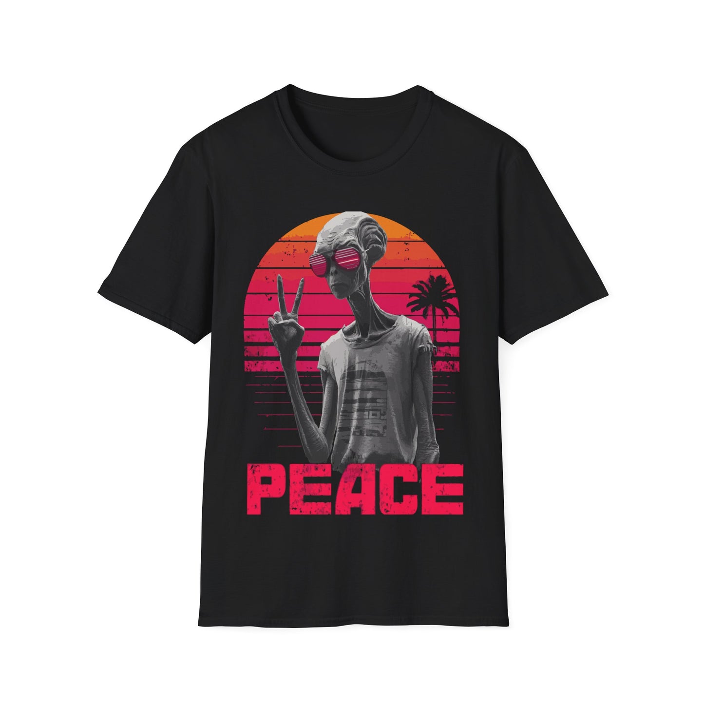 Alien Peace Sign T-Shirt