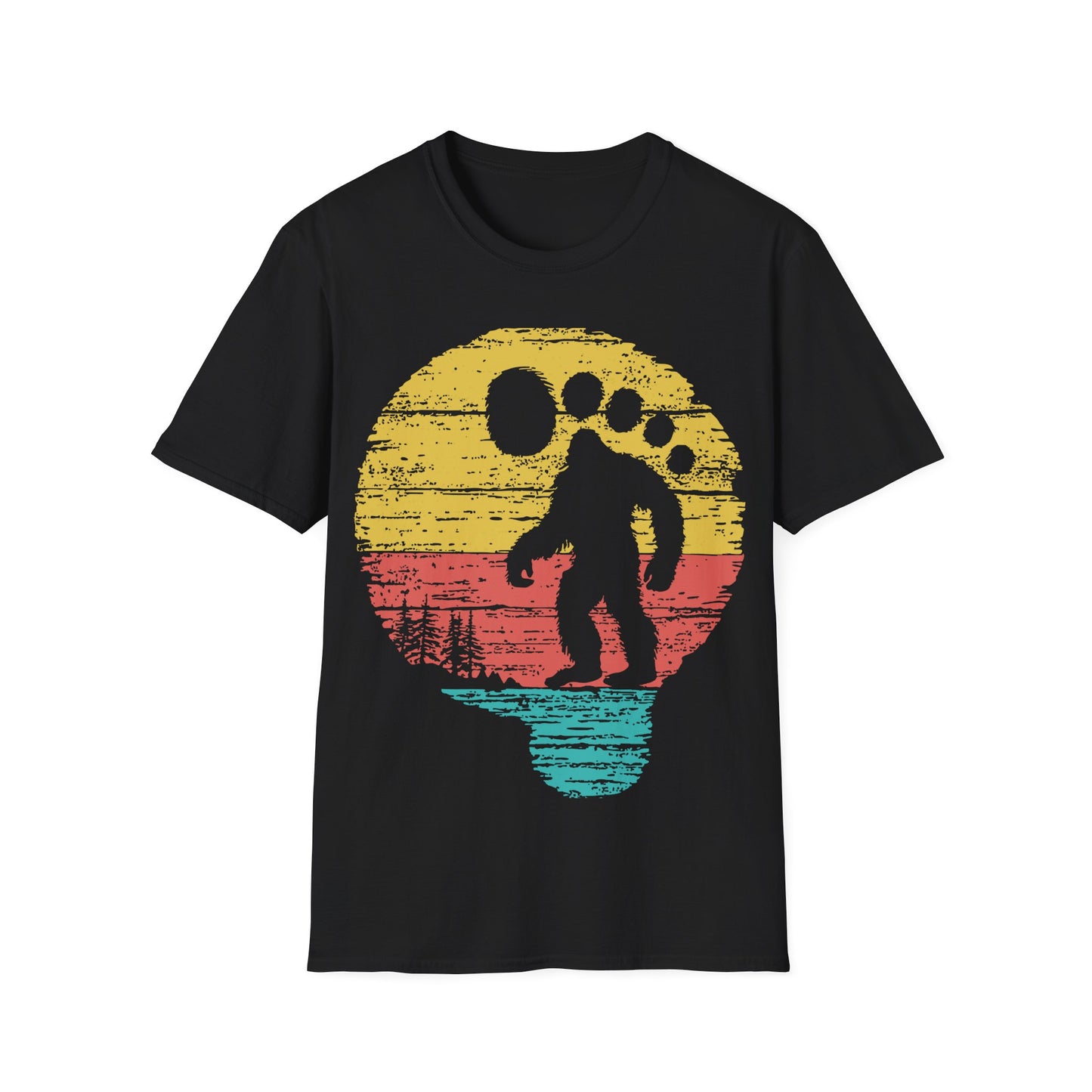 Sasquatch Retro Sunset T-Shirt