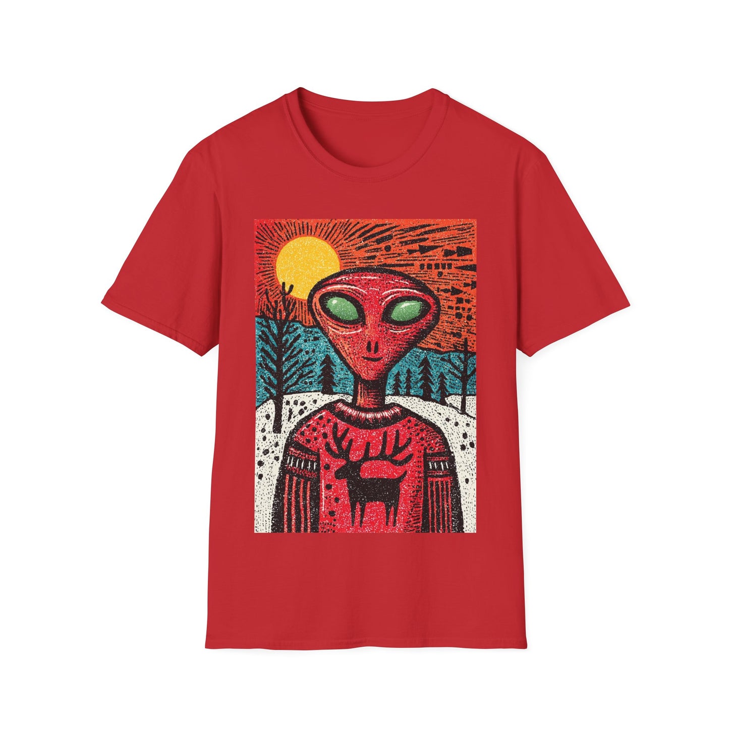 Alien Christmas Visitor T-Shirt