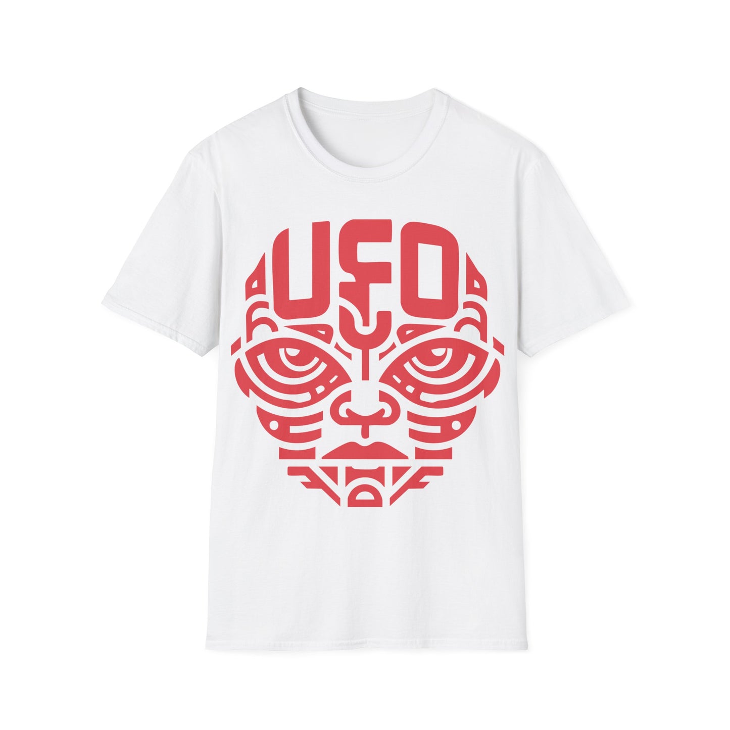Tribal Alien with UFO Tattoo T-Shirt