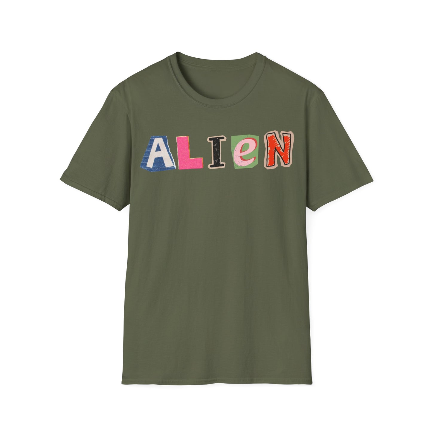 Alien Letter Cuts T-Shirt