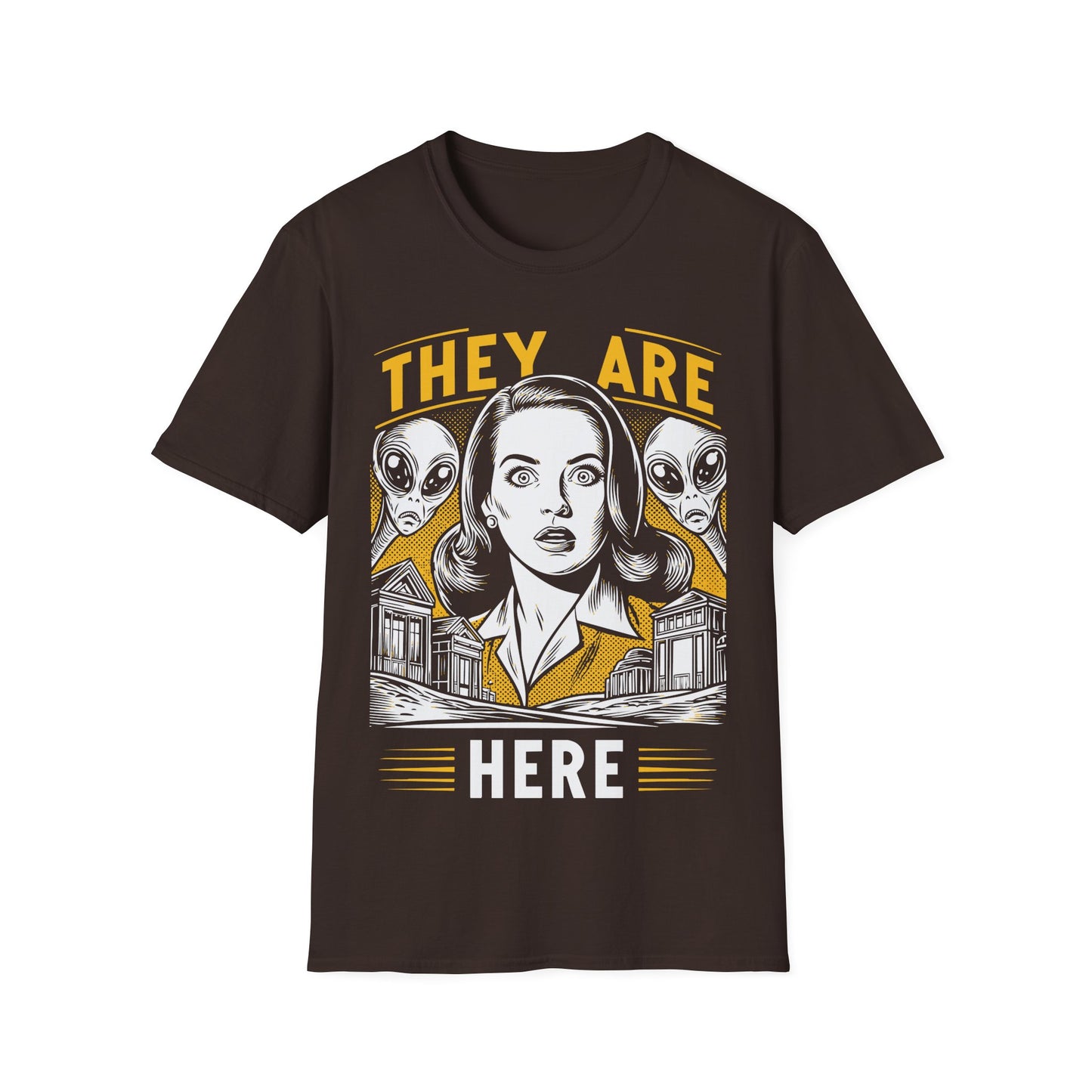They Are Here Retro T-Shirt