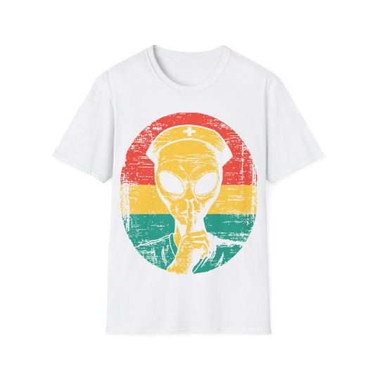 Alien Nurse - Retro Sunset T-Shirt