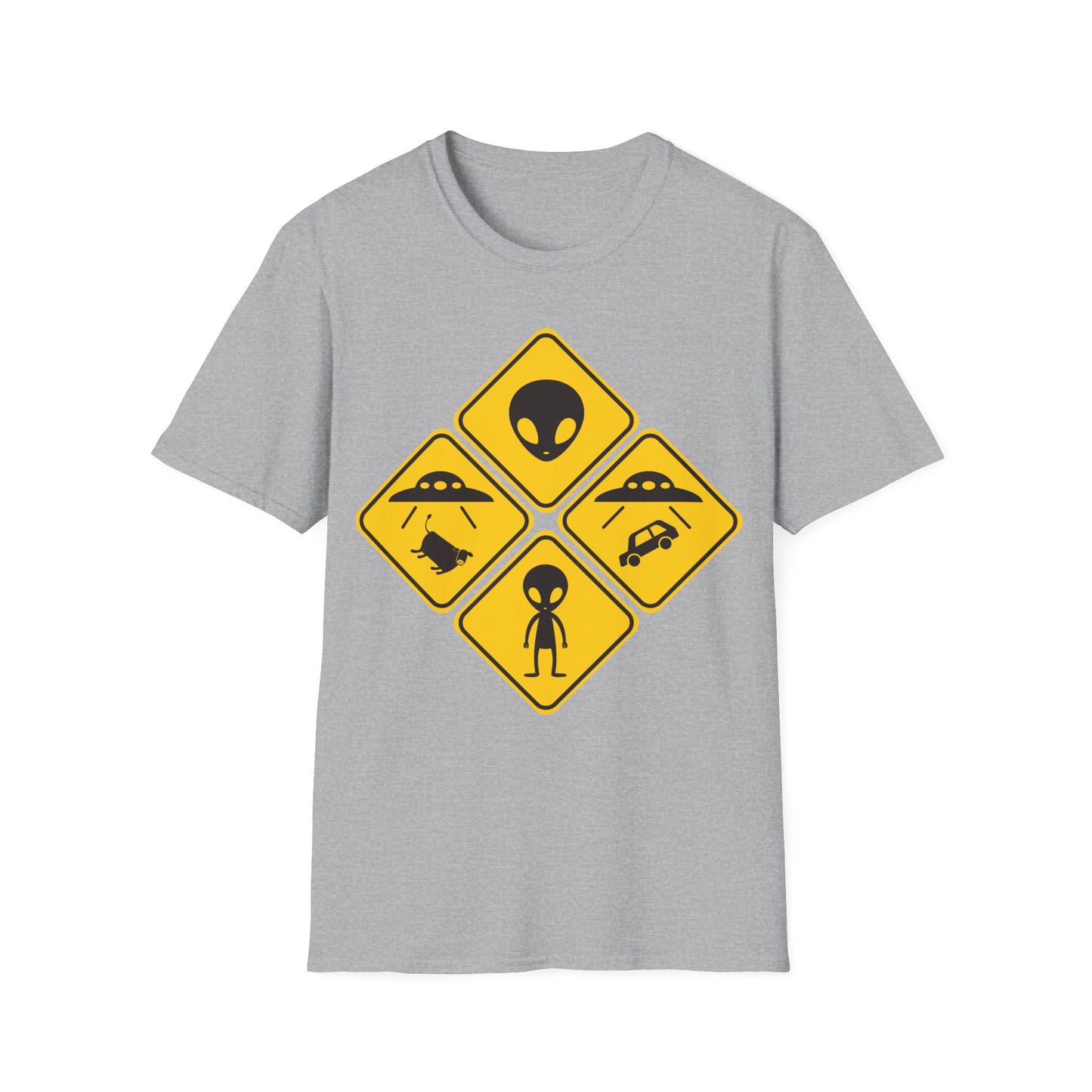 Alien Ahead - Road Signs T-Shirt