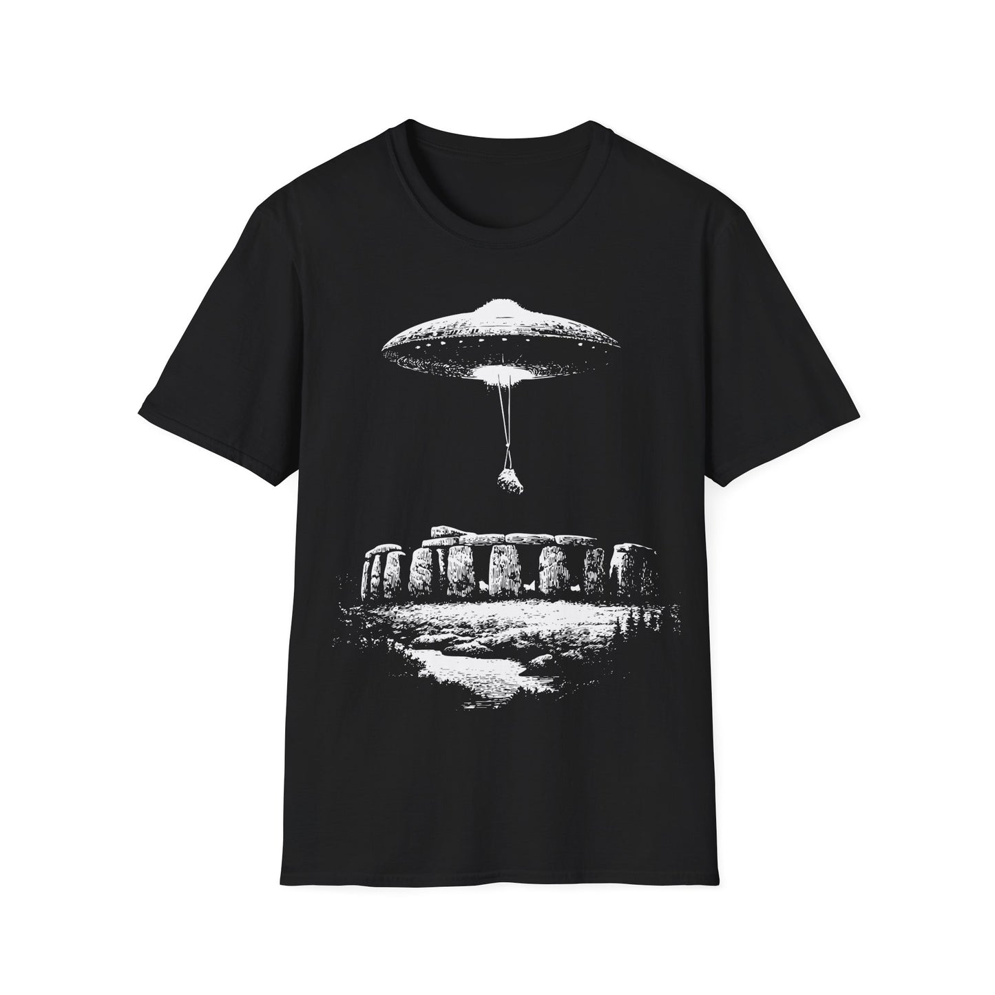 UFO Building Stonehenge T-Shirt
