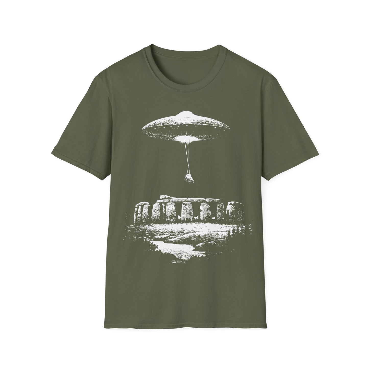 UFO Building Stonehenge T-Shirt