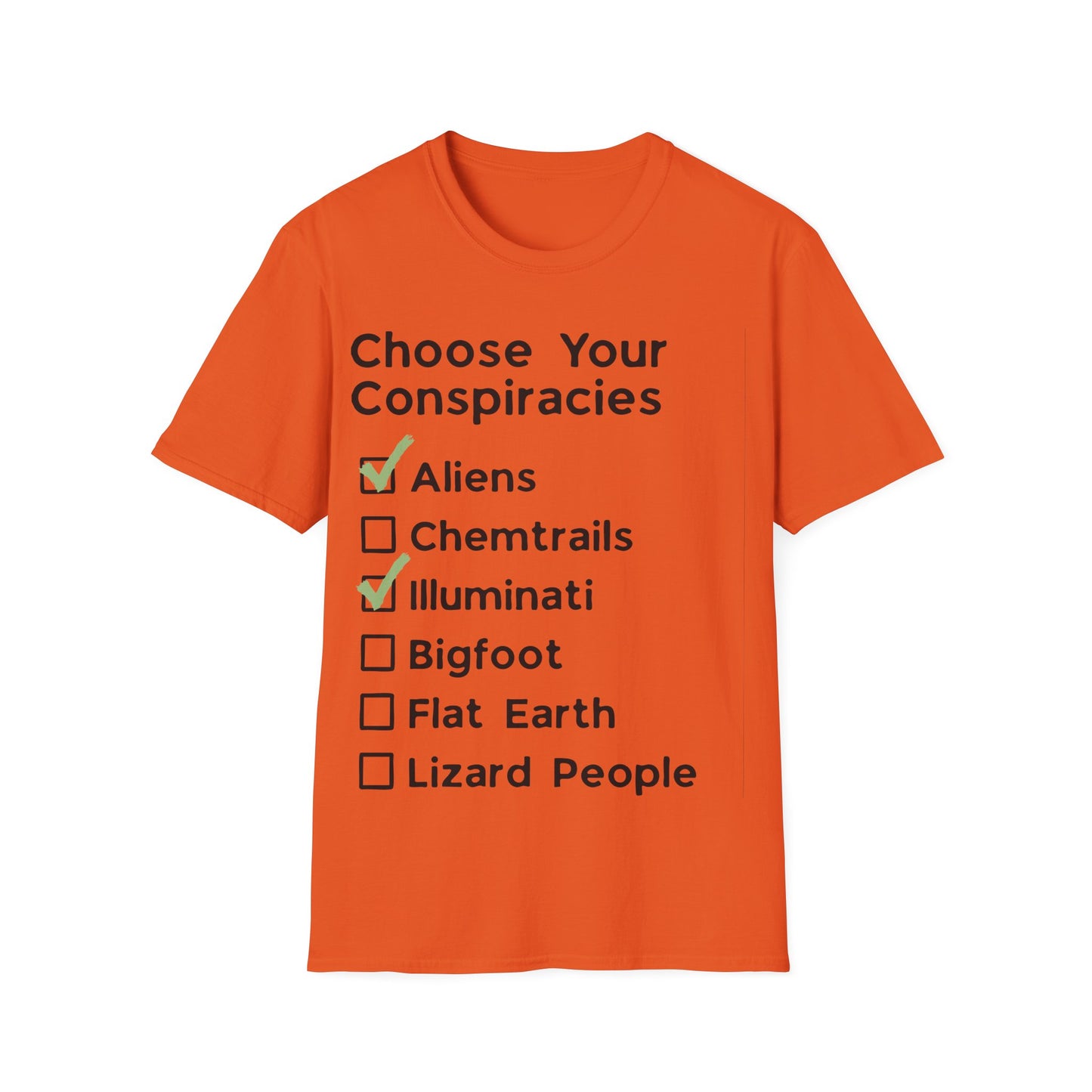 Conspiracy Checklist T-Shirt