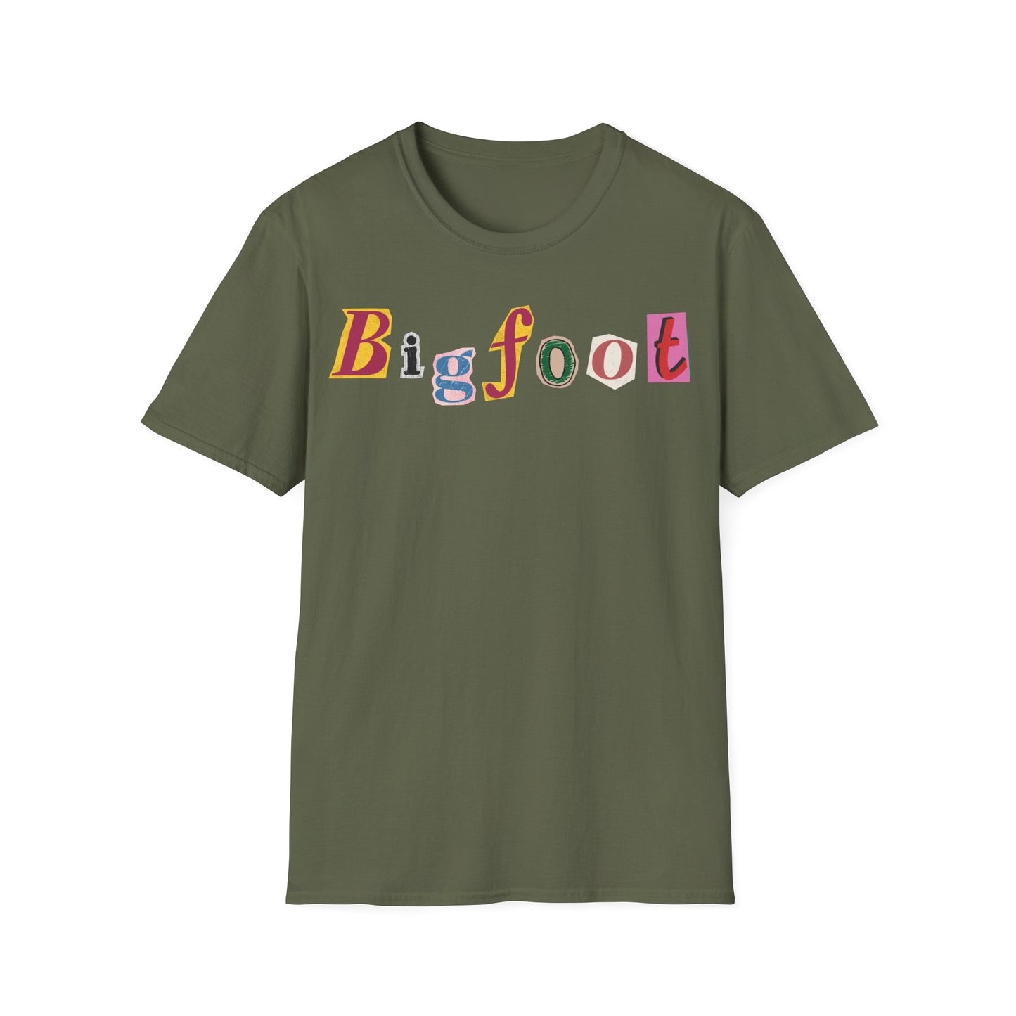 Bigfoot Letter Cuts T-Shirt