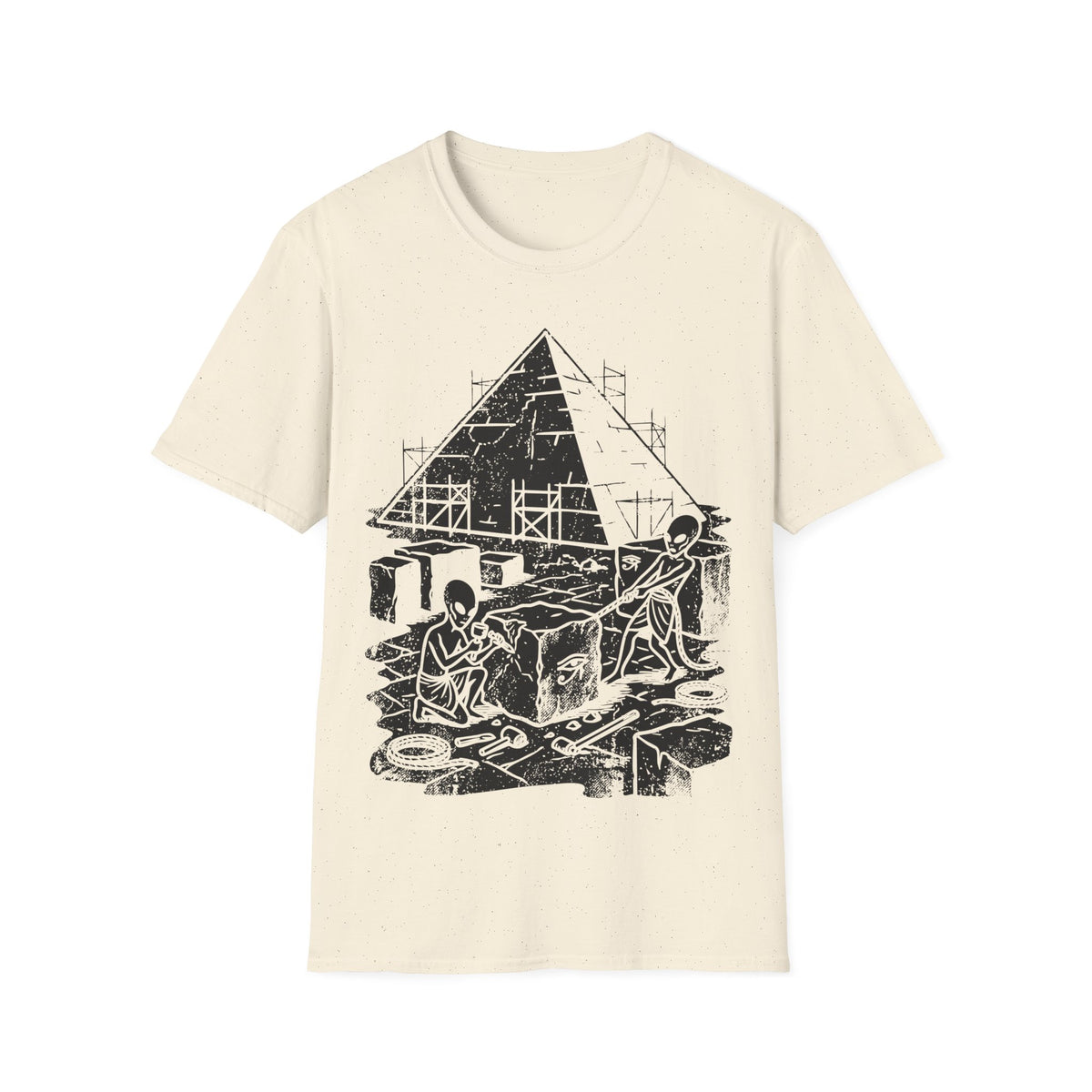 Aliens Building Giza T-Shirt