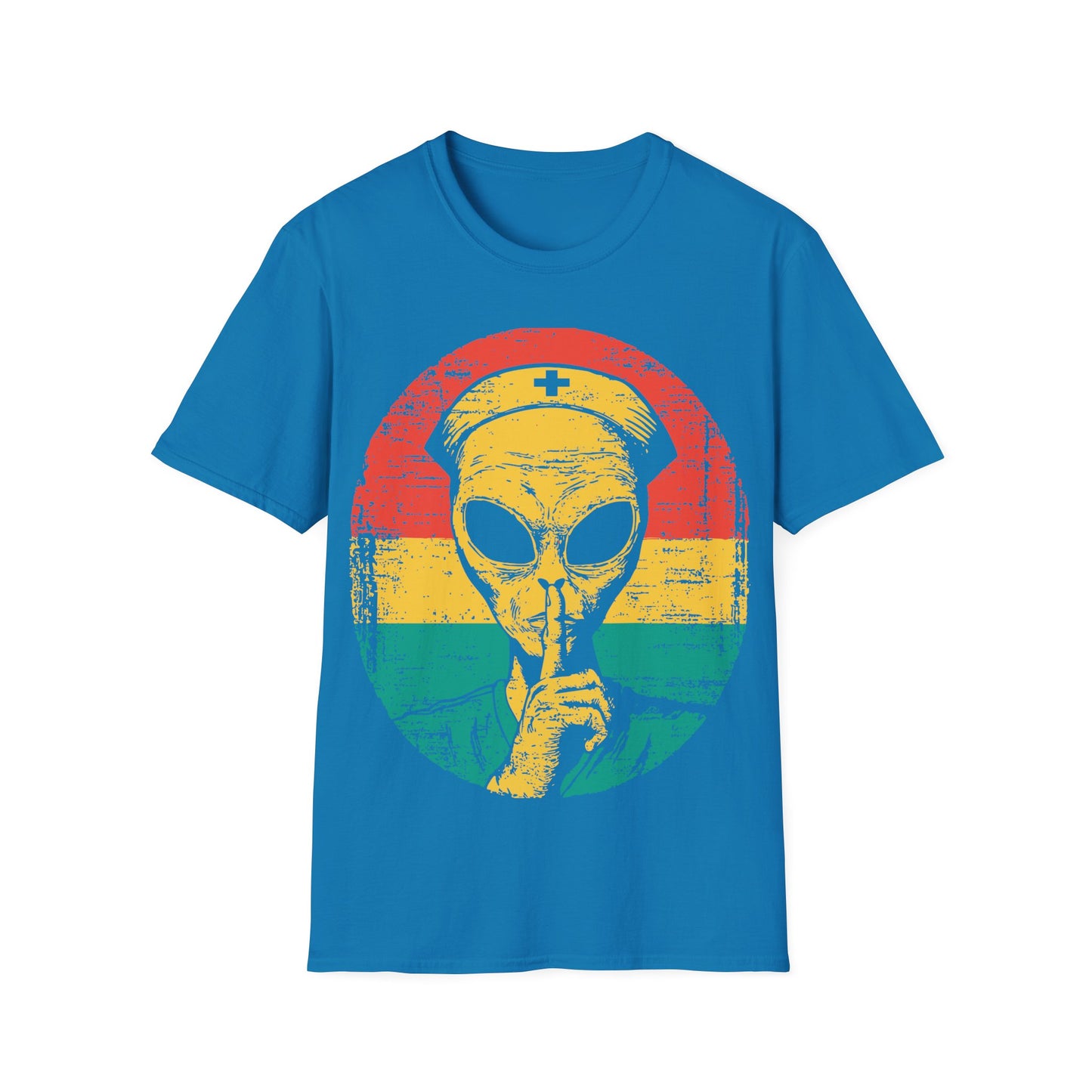 Alien Nurse - Retro Sunset T-Shirt