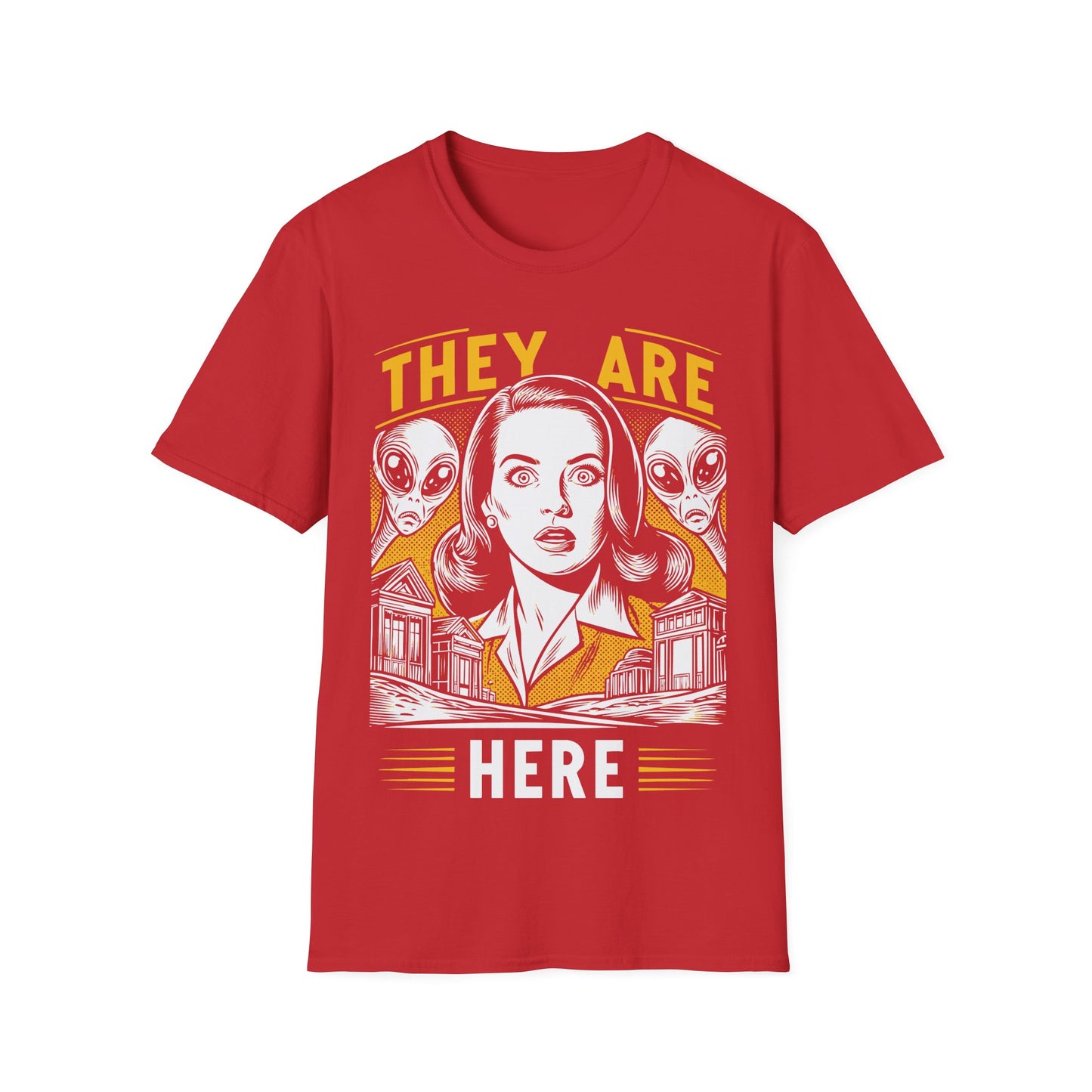 They Are Here Retro T-Shirt