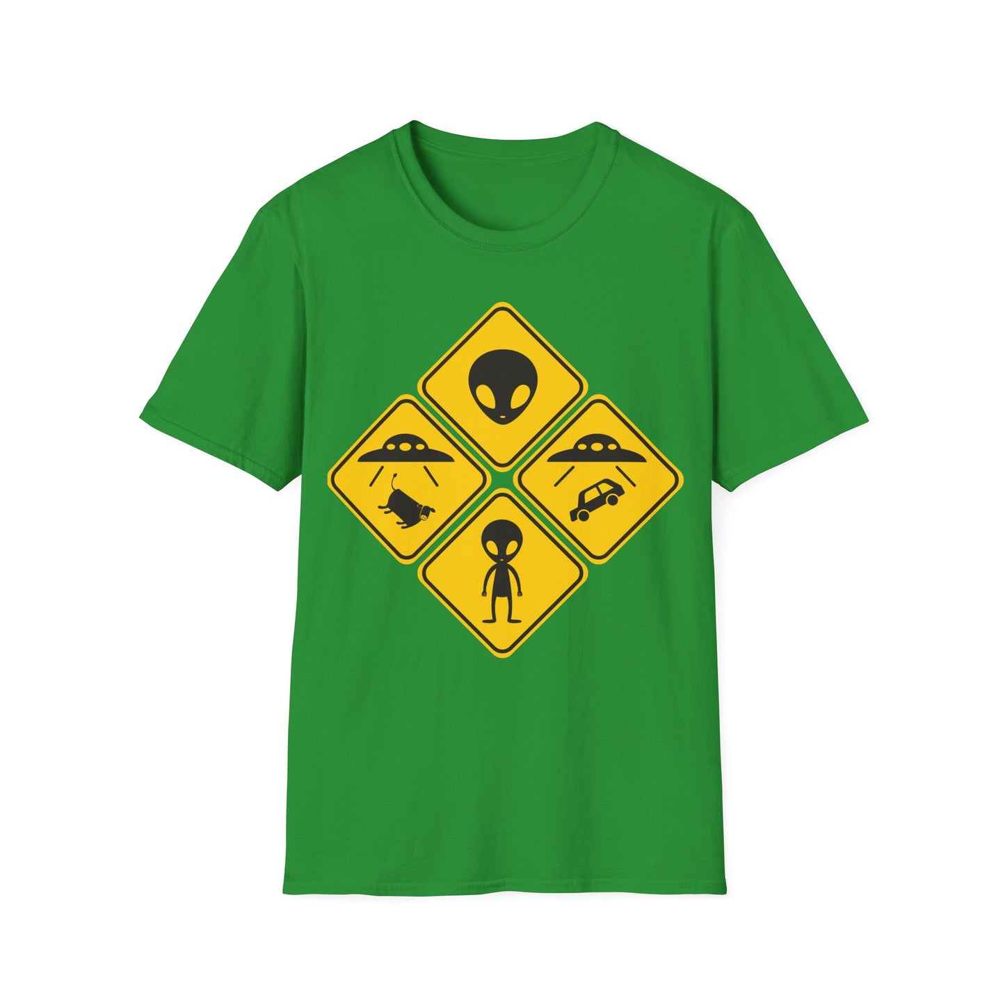 Alien Ahead - Road Signs T-Shirt