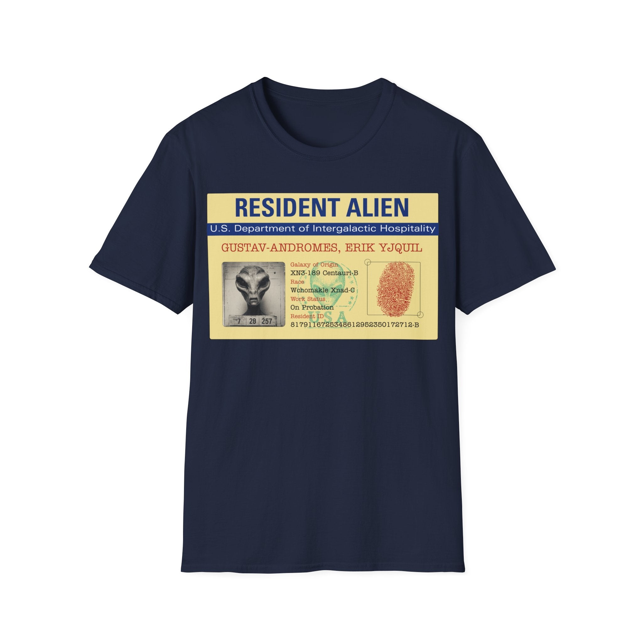Resident Alien ID Card T-Shirt – MysterieTees