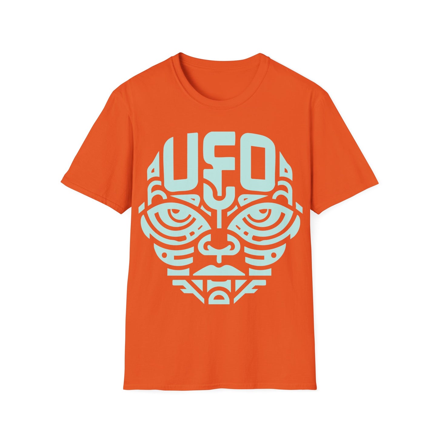 Tribal Alien with UFO Tattoo T-Shirt