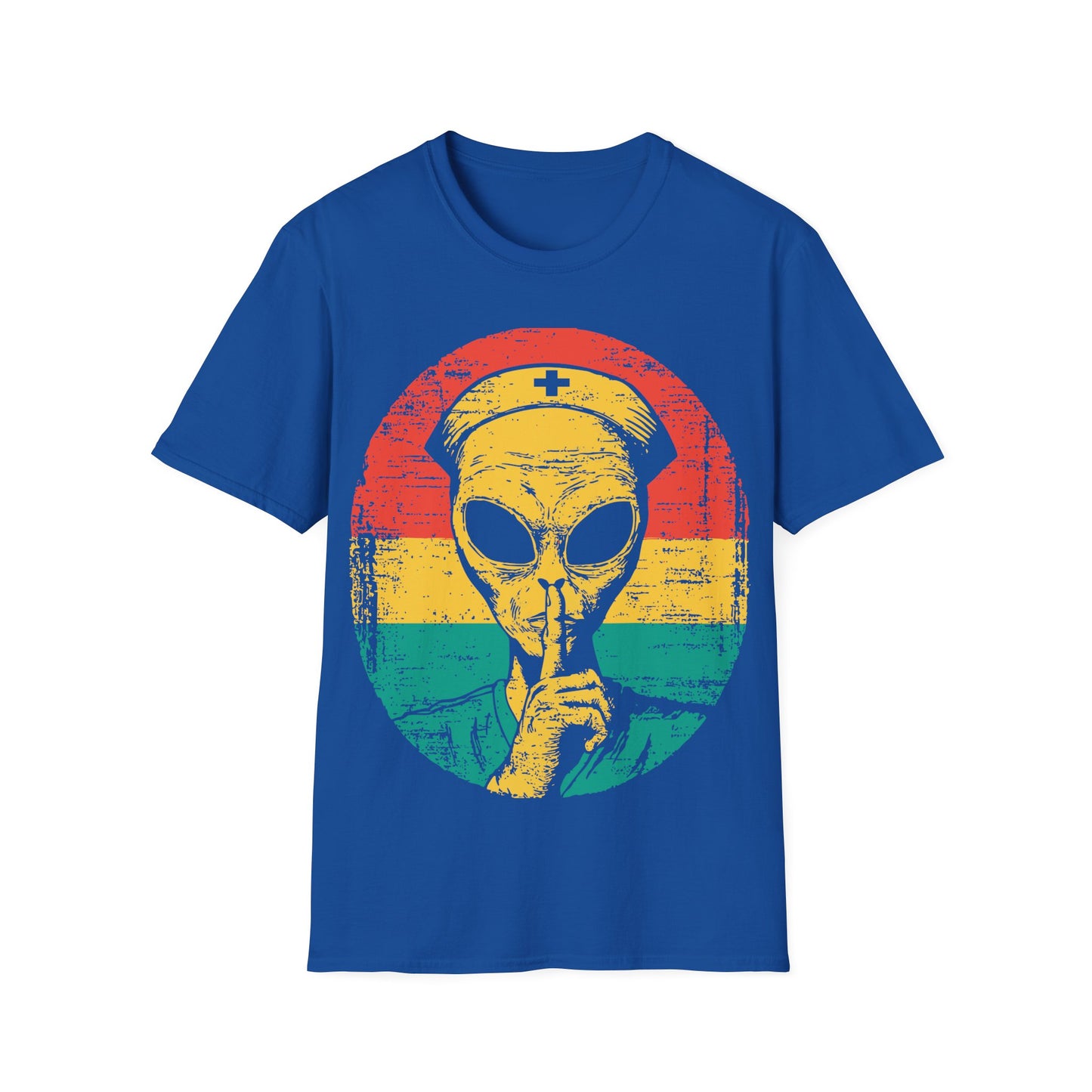 Alien Nurse - Retro Sunset T-Shirt