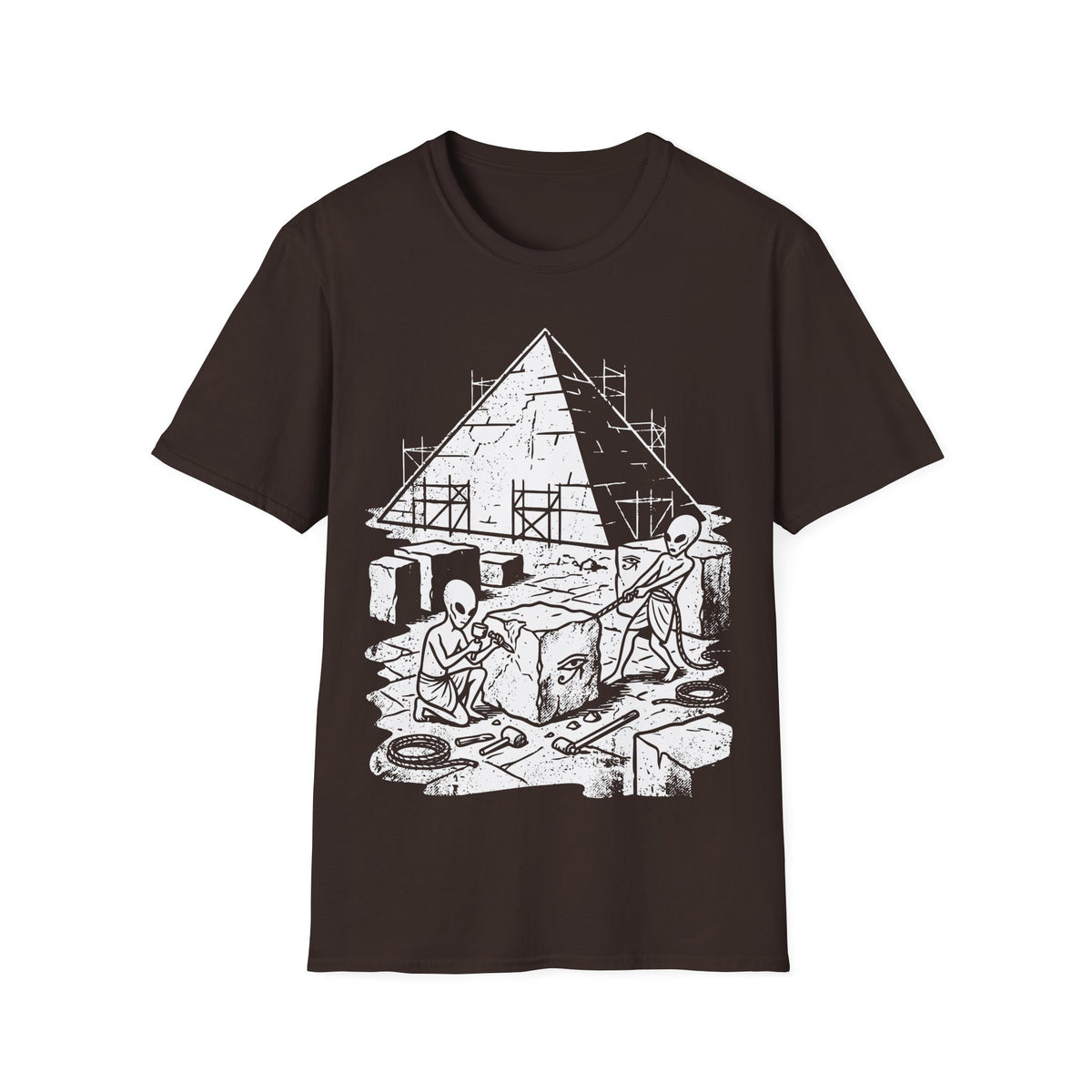 Aliens Building Giza T-Shirt