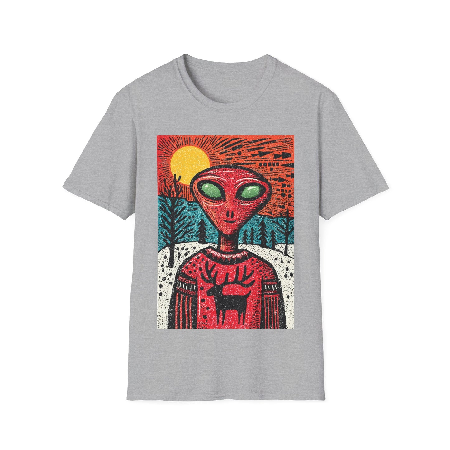 Alien Christmas Visitor T-Shirt