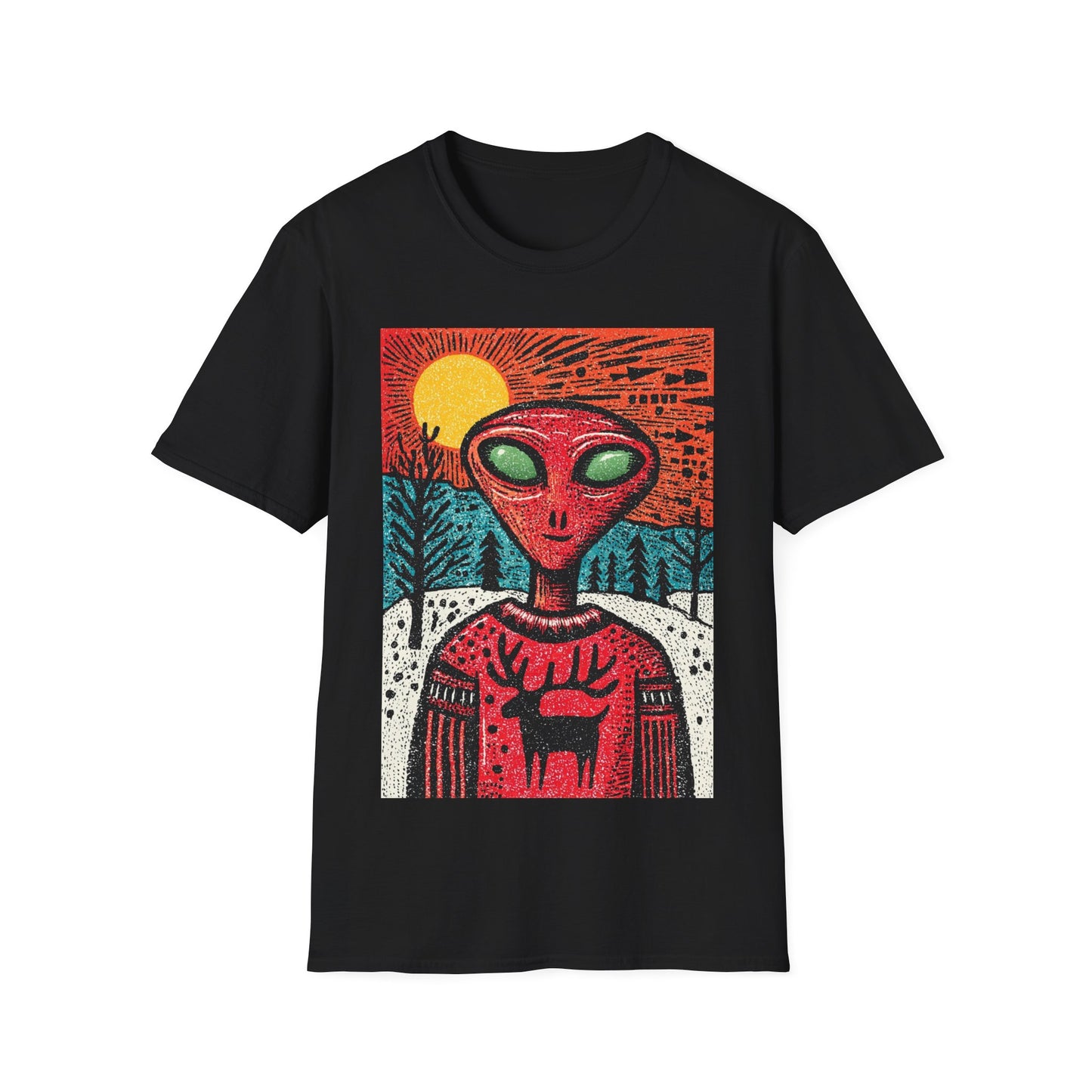 Alien Christmas Visitor T-Shirt
