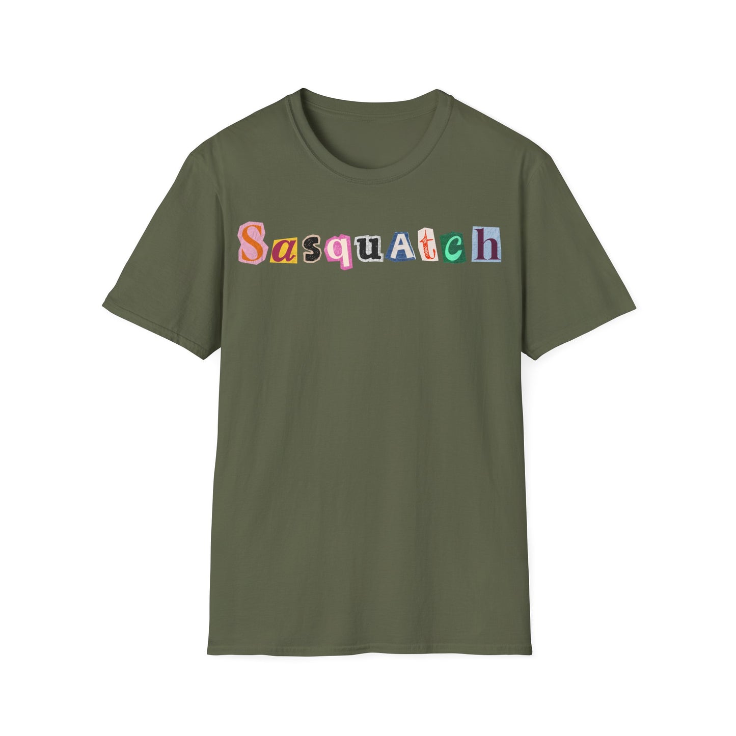 Sasquatch Letter Cuts T-Shirt
