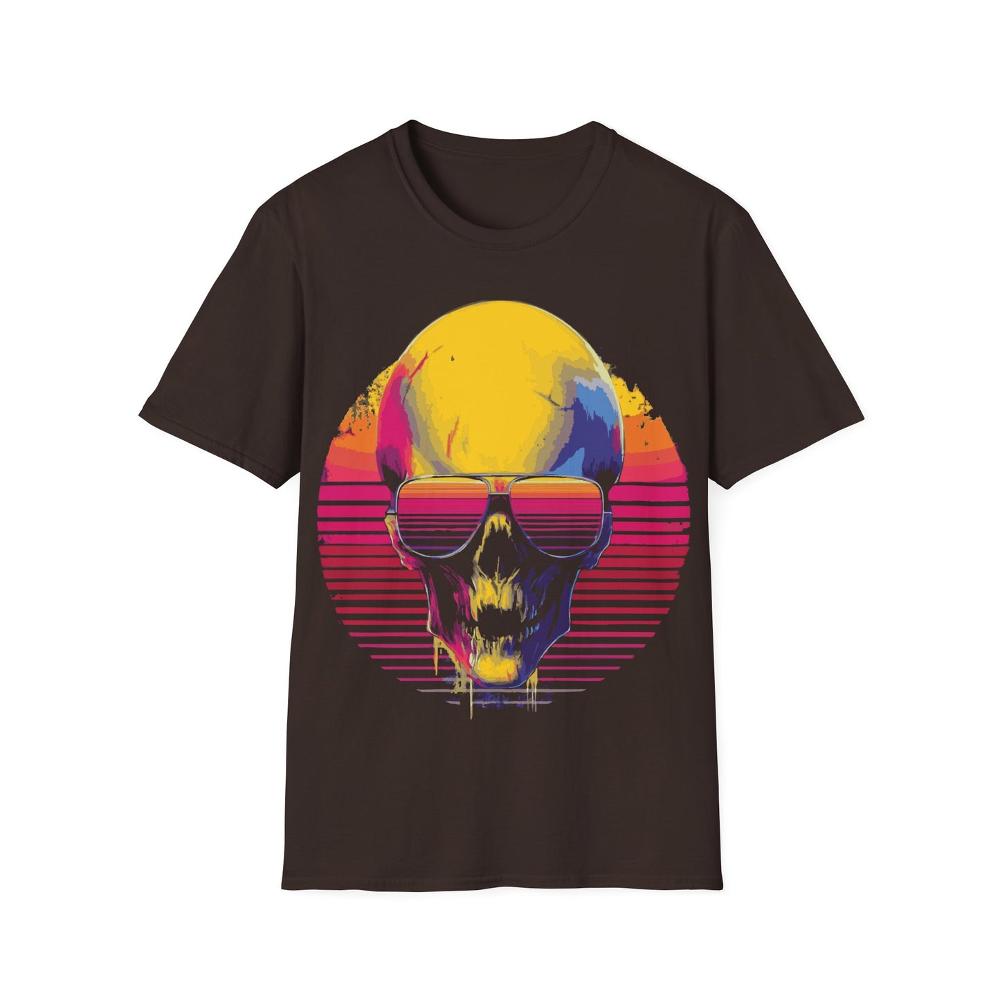 Alien Skull - Synthwave T-Shirt