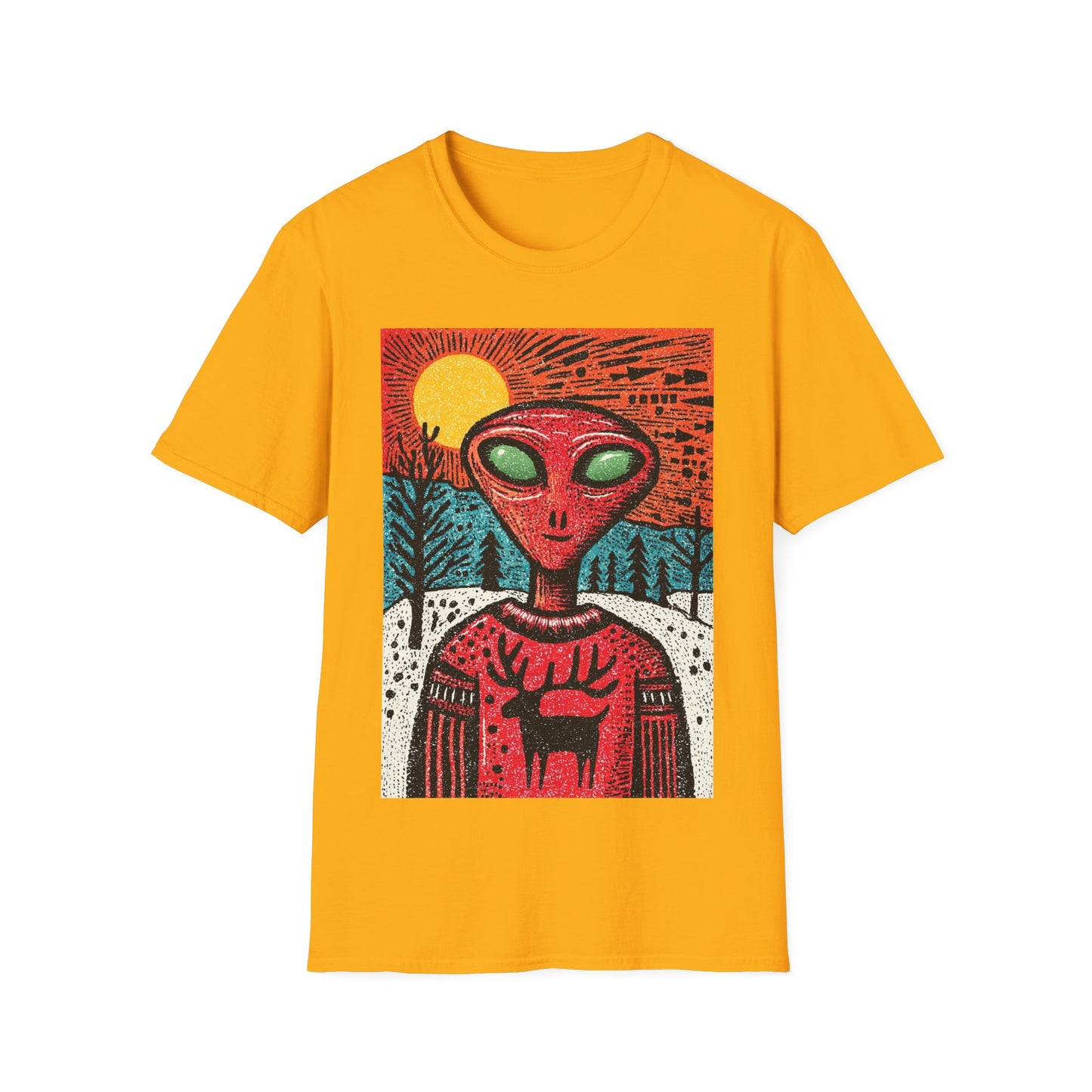Alien Christmas Visitor T-Shirt