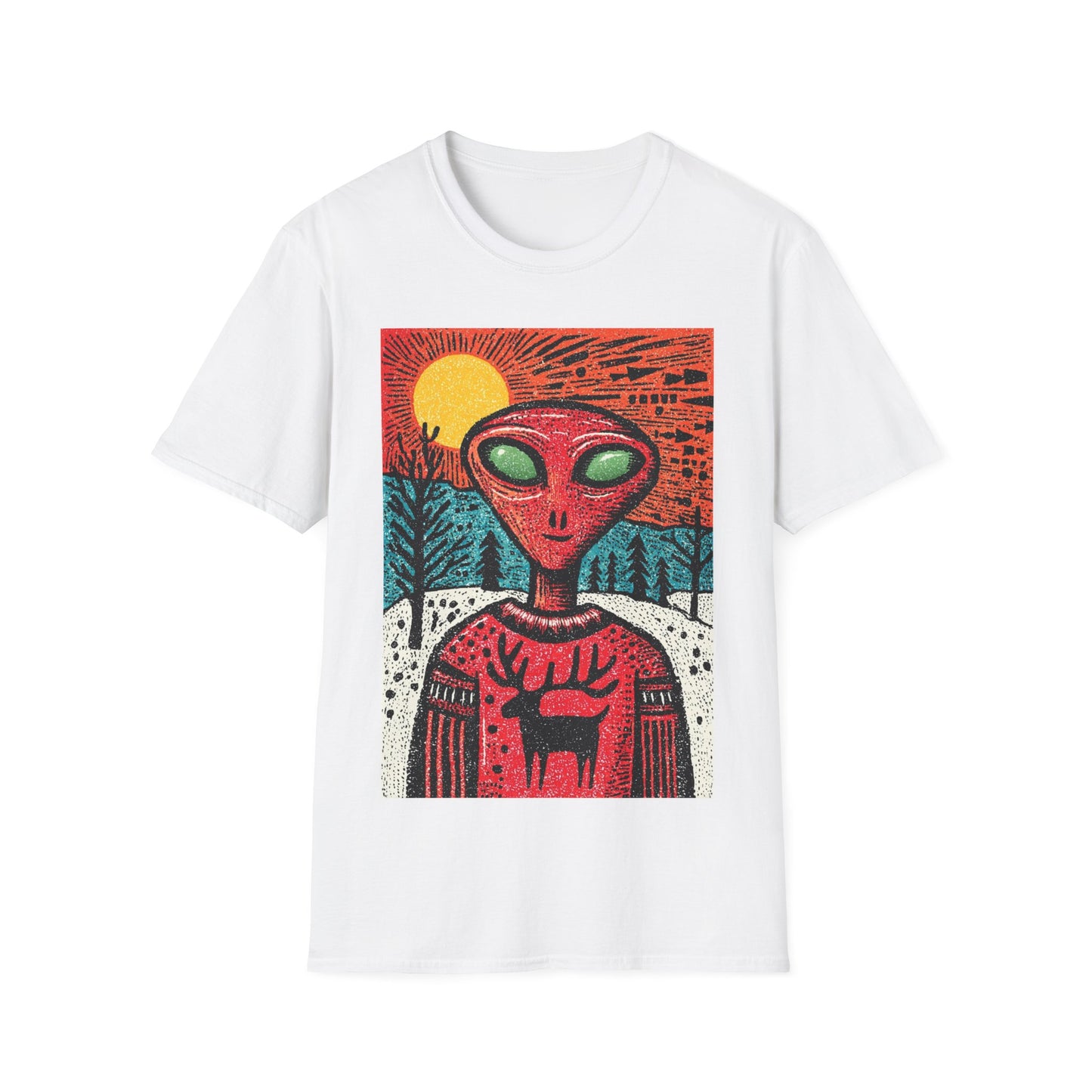 Alien Christmas Visitor T-Shirt