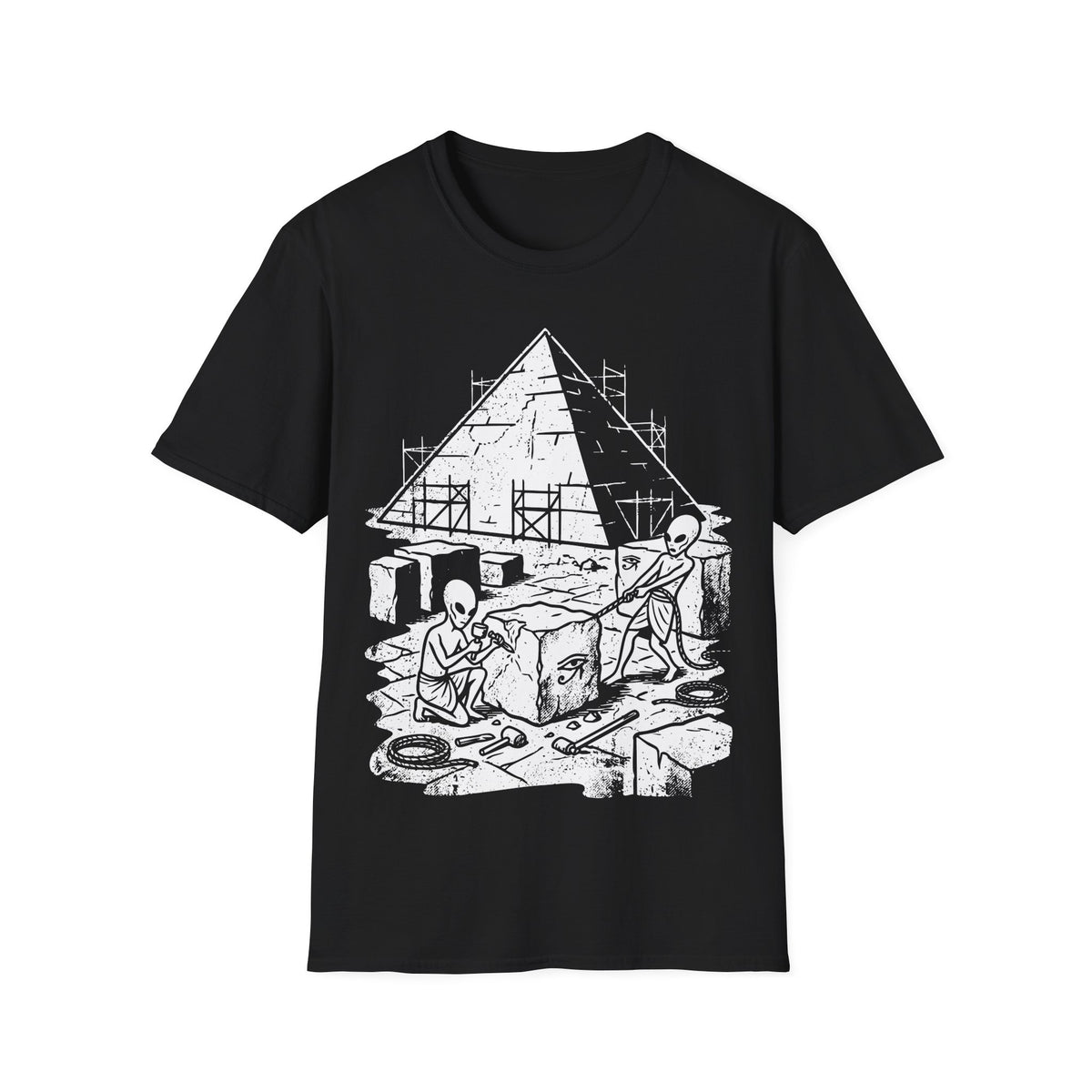 Aliens Building Giza T-Shirt