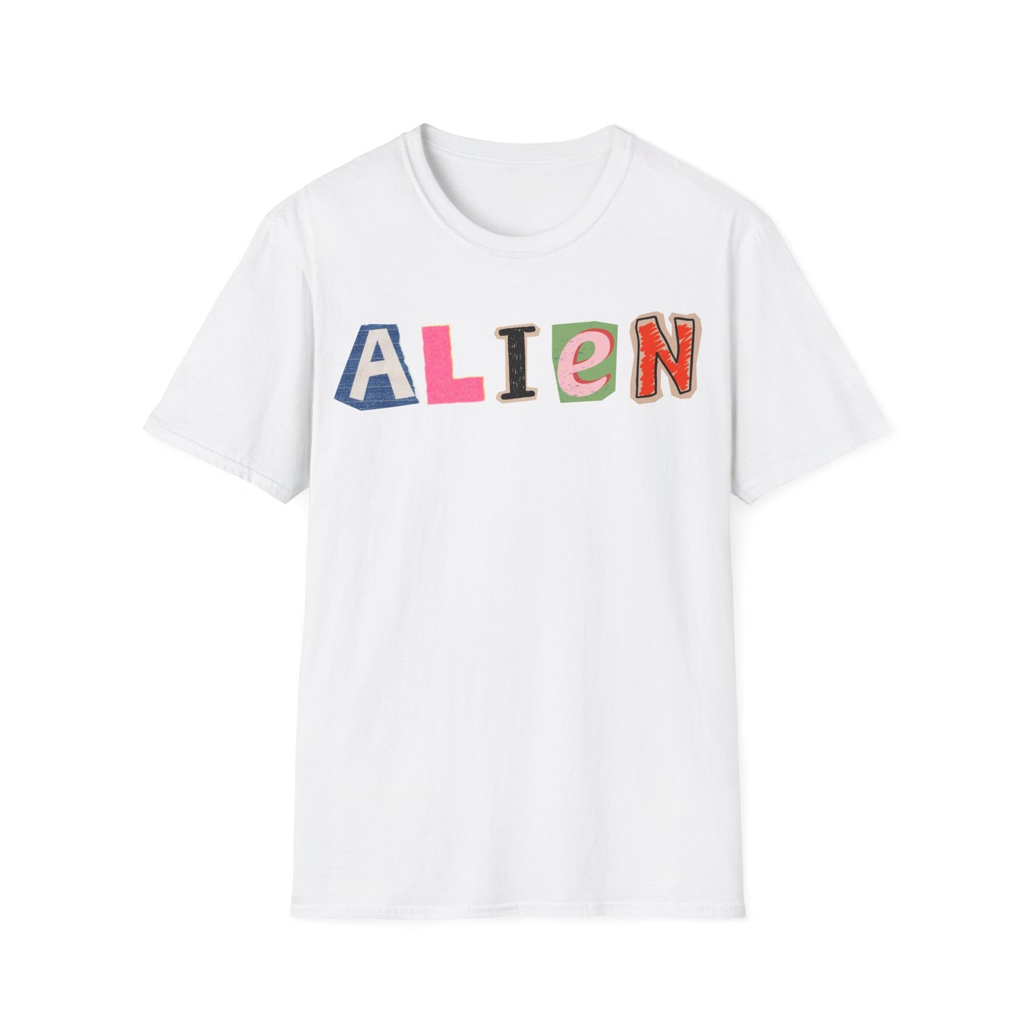 Alien Letter Cuts T-Shirt