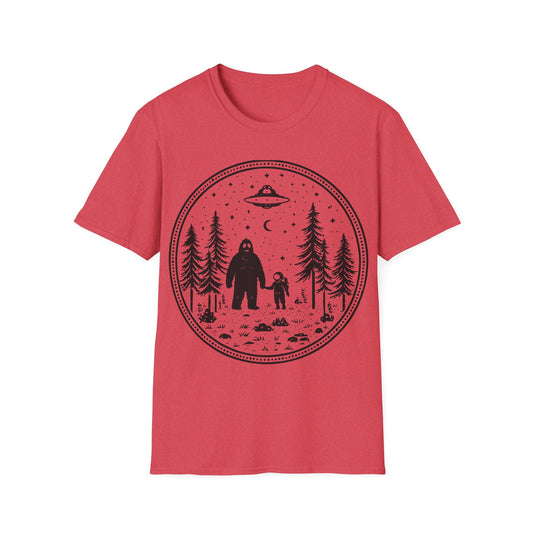 Sasquatch Alien Snow Globe T-Shirt