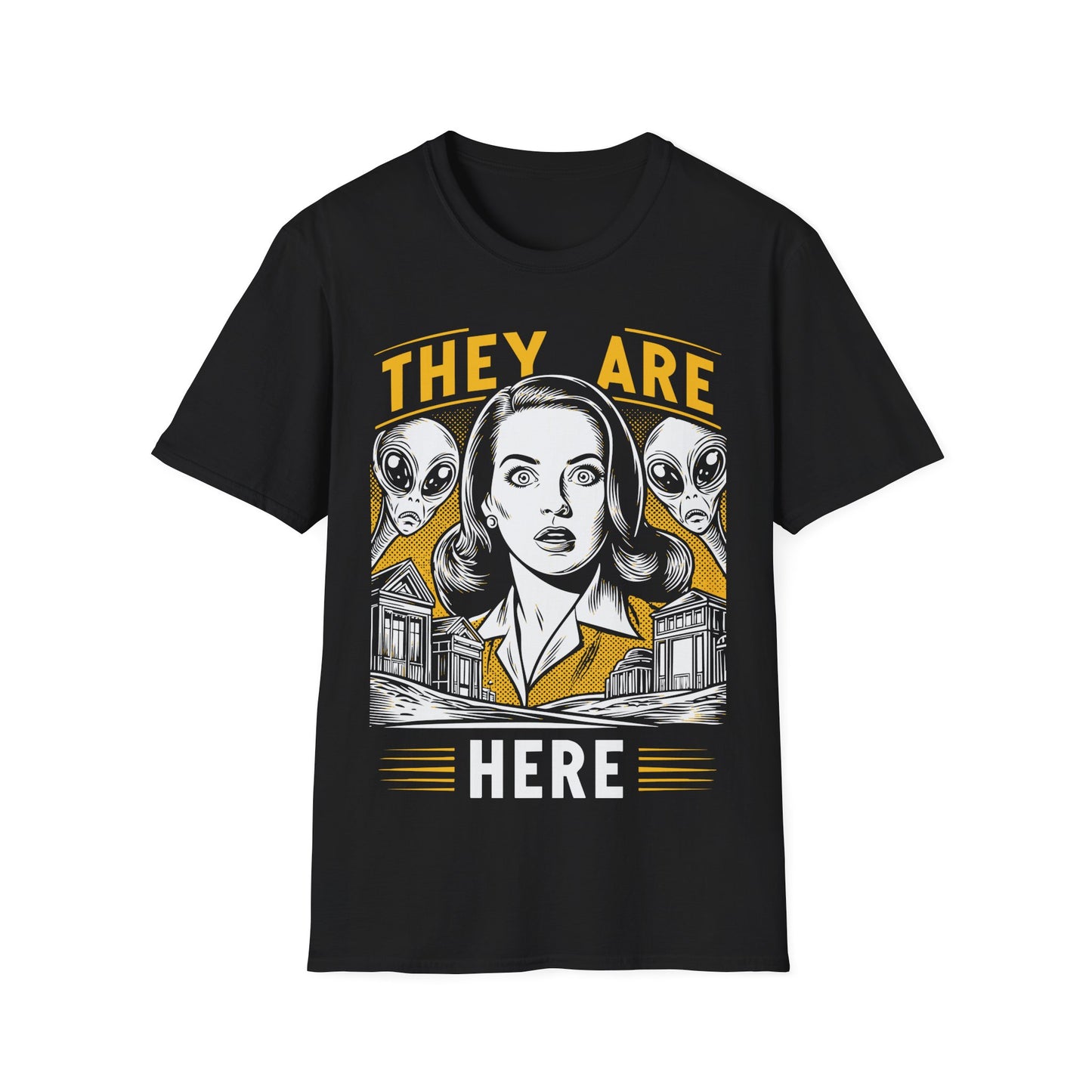 They Are Here Retro T-Shirt
