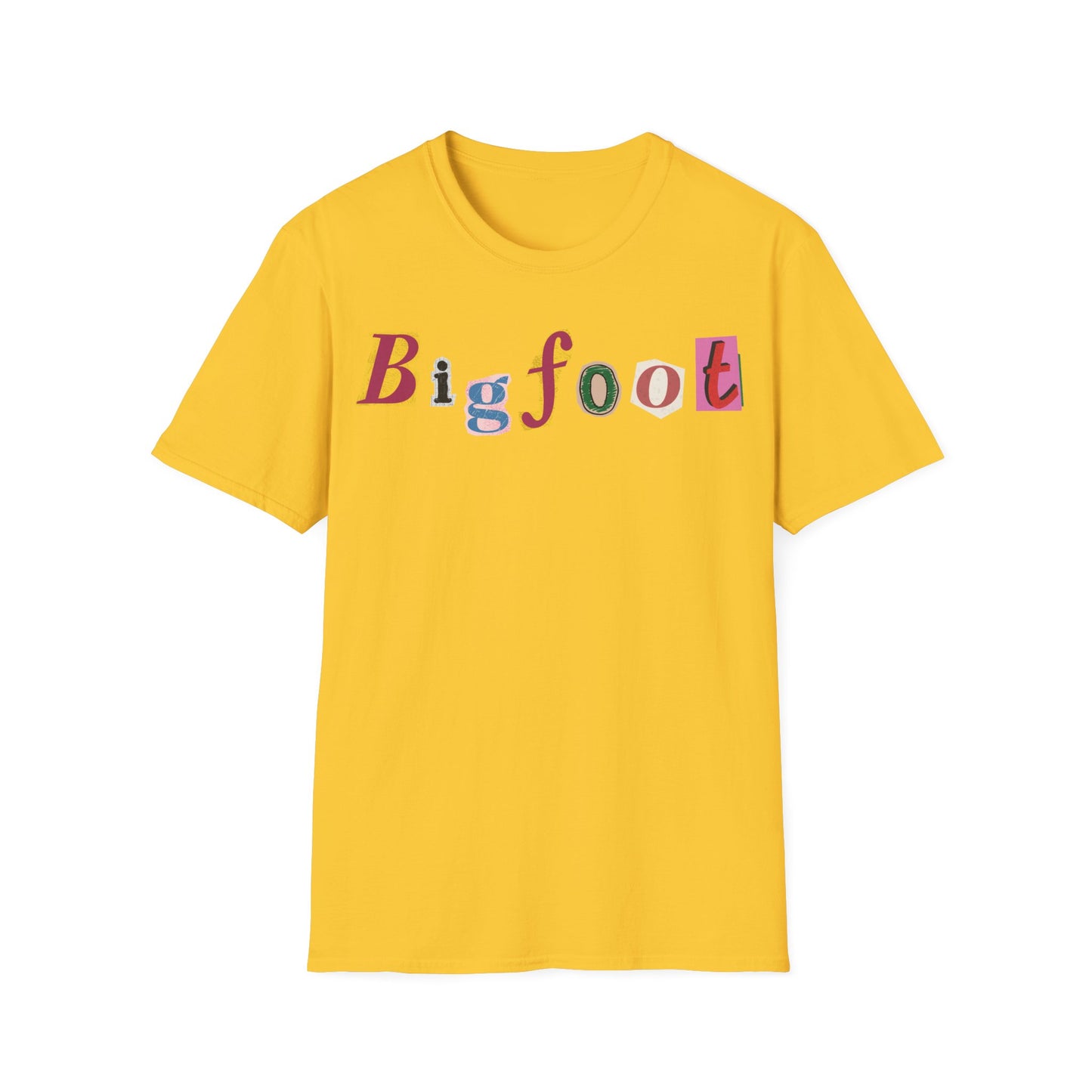 Bigfoot Letter Cuts T-Shirt