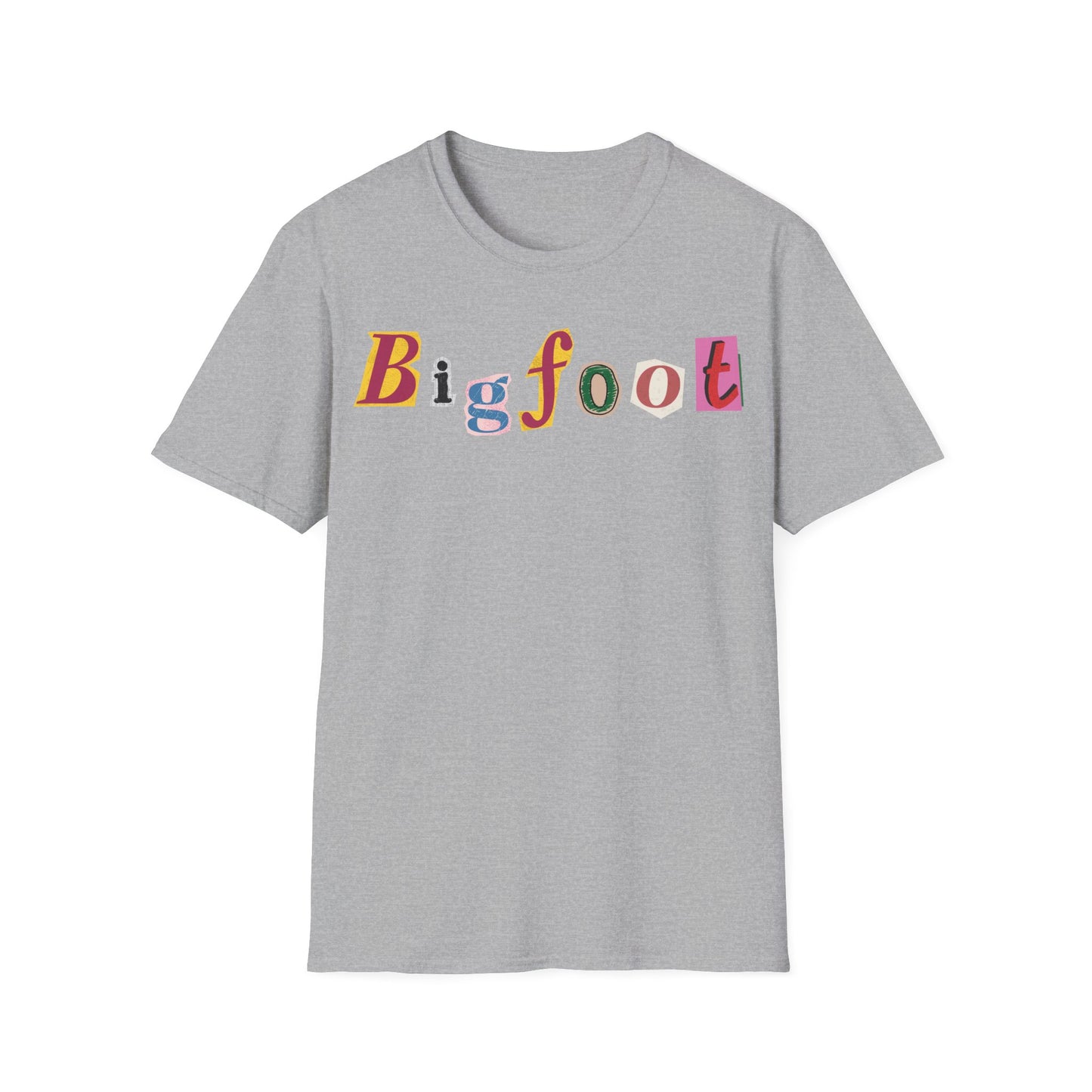 Bigfoot Letter Cuts T-Shirt