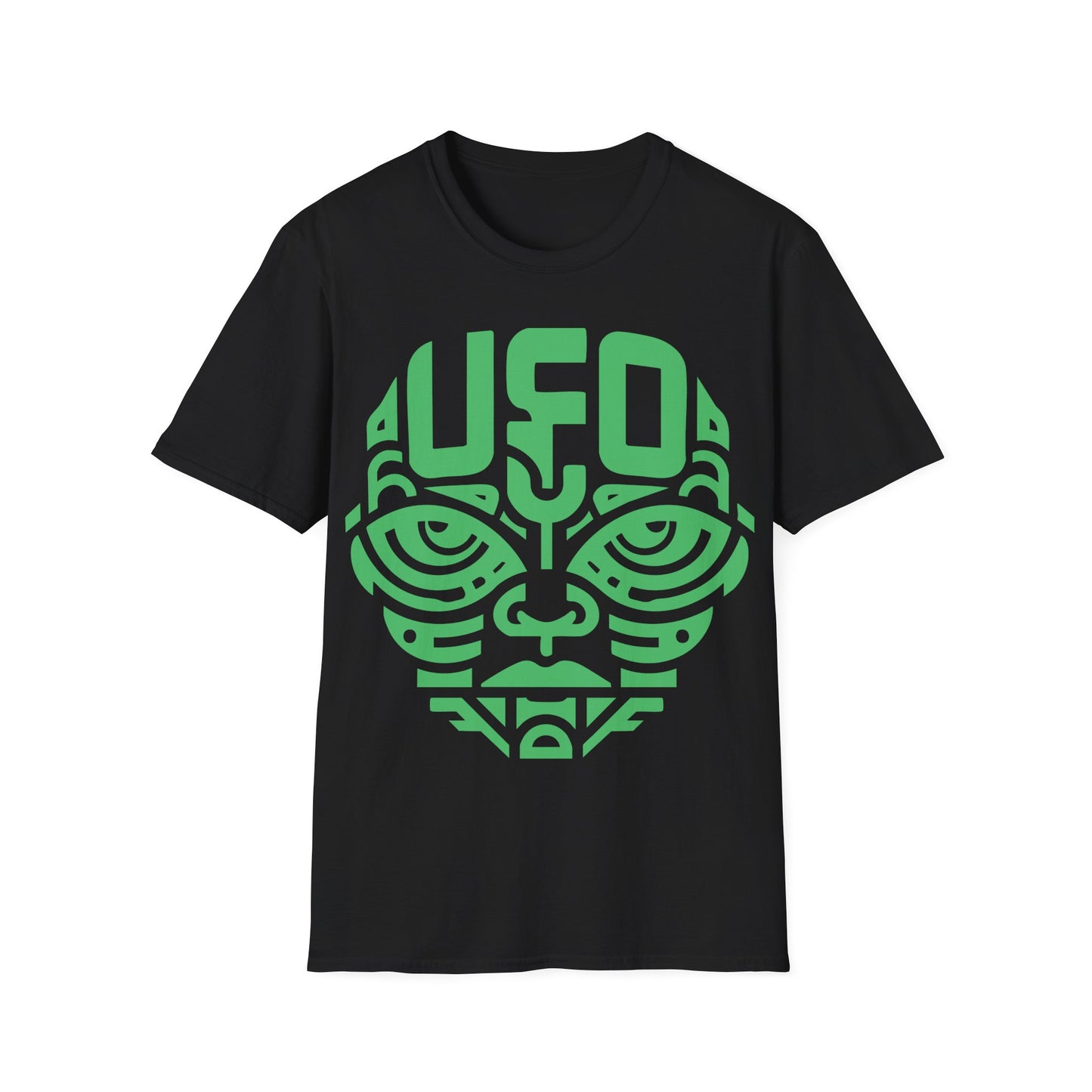 Tribal Alien with UFO Tattoo T-Shirt