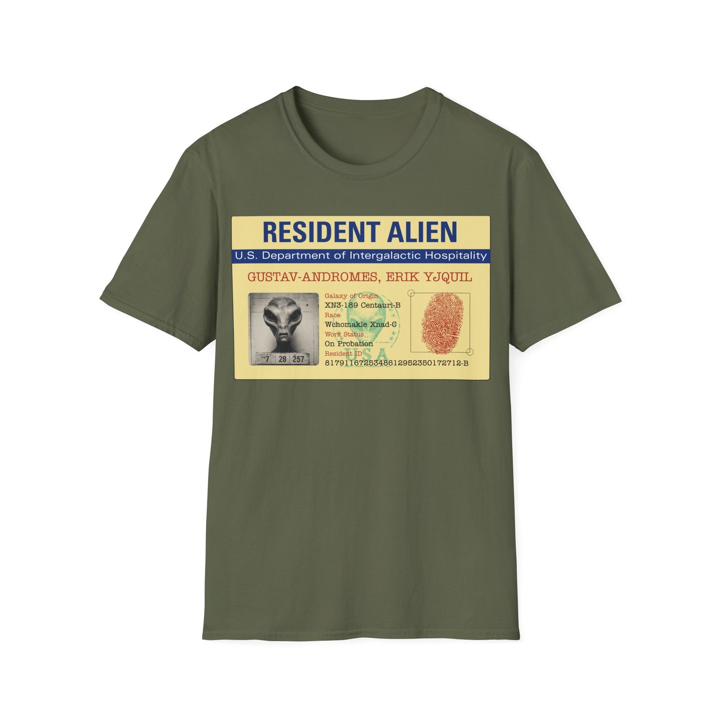Resident Alien ID Card T-Shirt