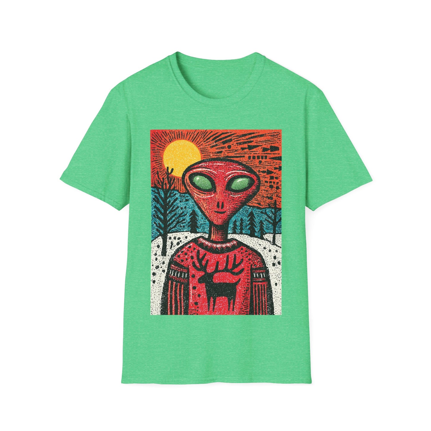 Alien Christmas Visitor T-Shirt