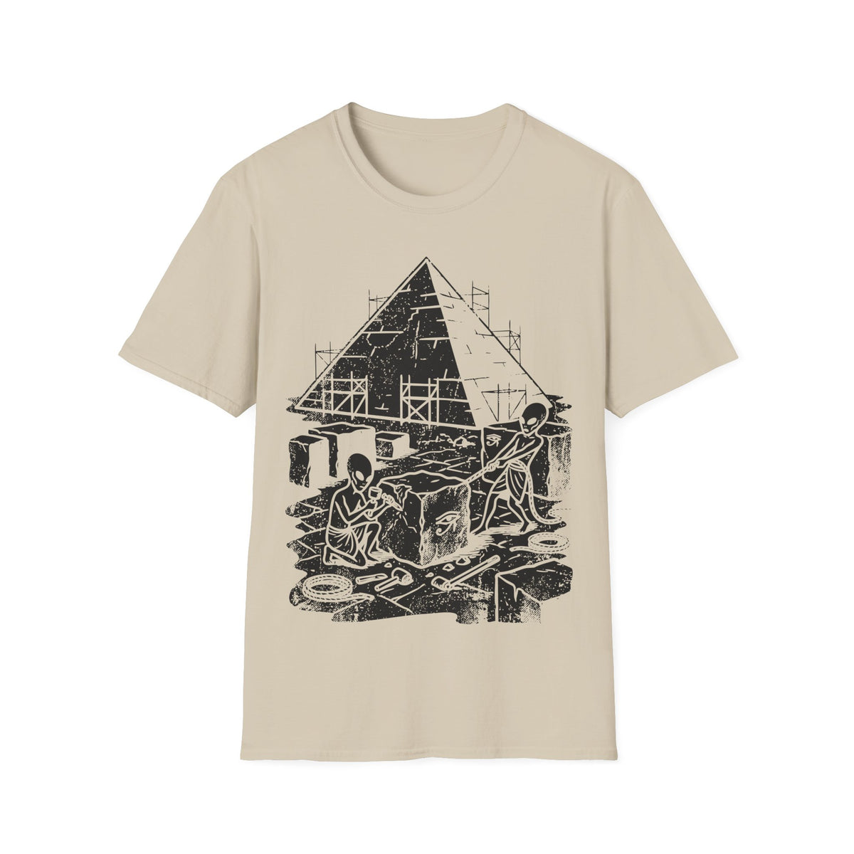 Aliens Building Giza T-Shirt