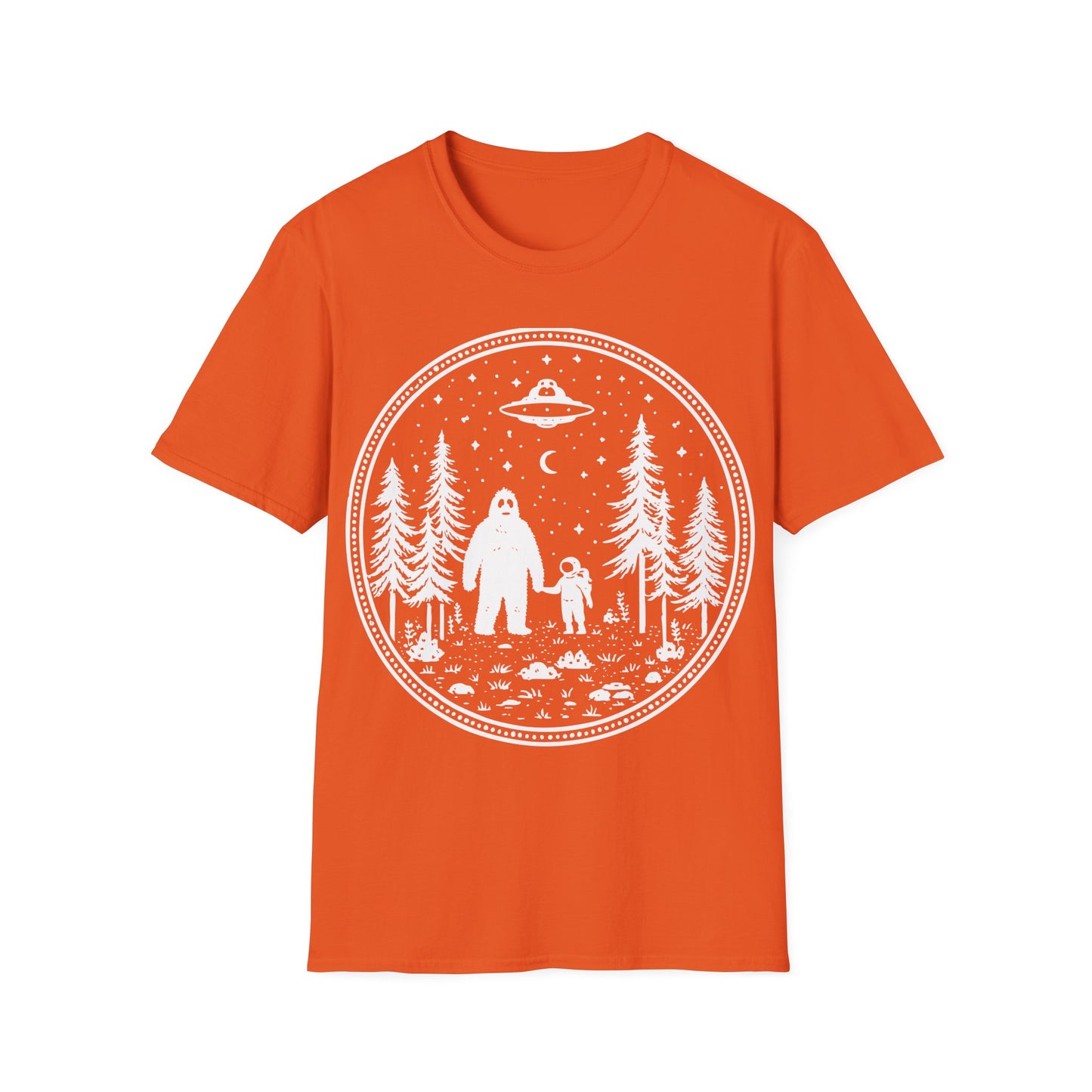 Sasquatch Alien Snow Globe T-Shirt