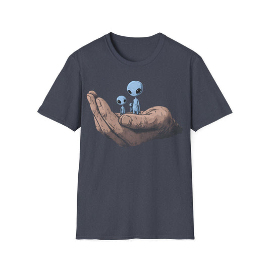 Holding Tiny Aliens - Concept Art T-Shirt