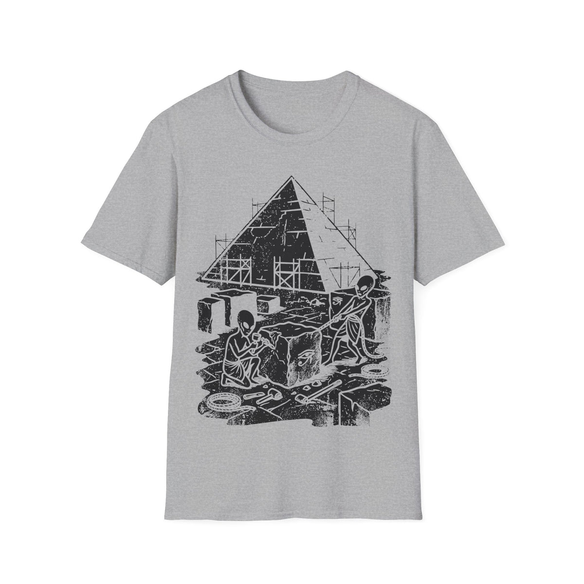 Aliens Building Giza T-Shirt