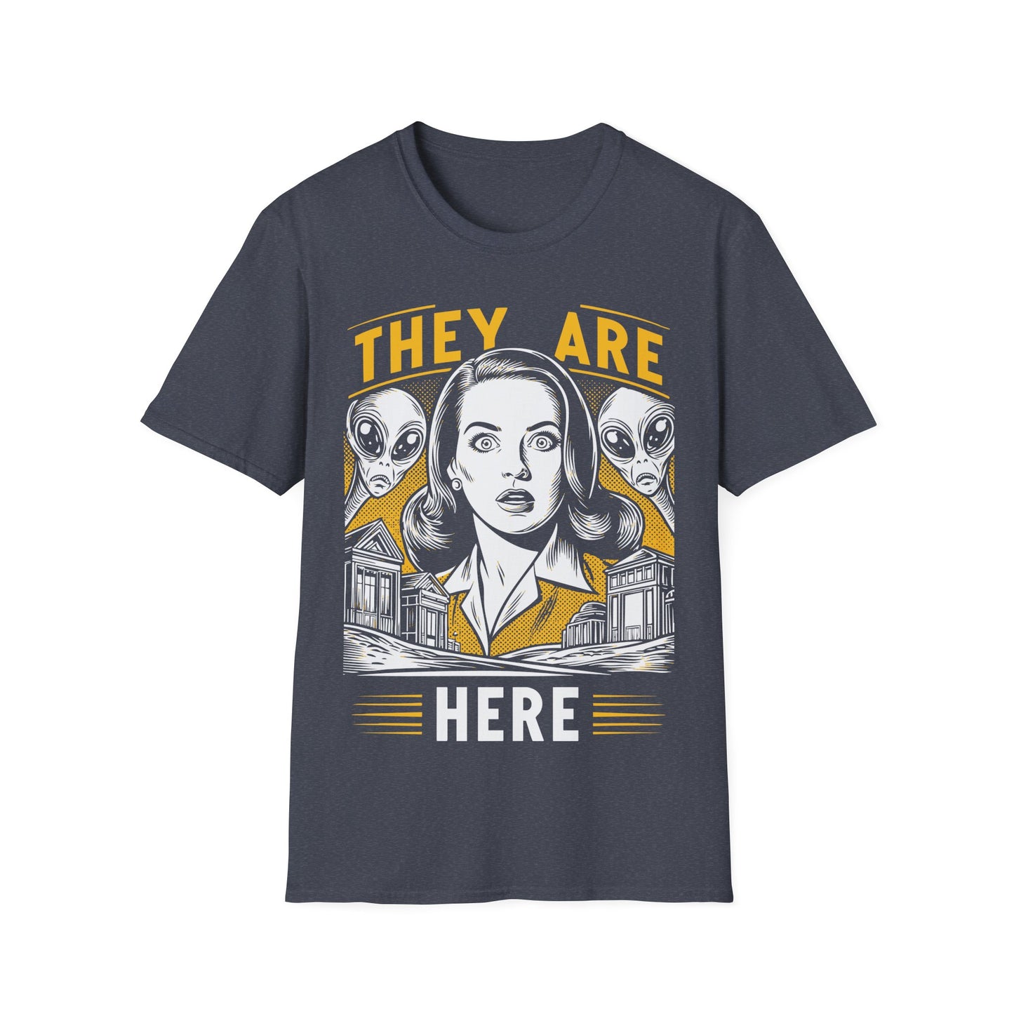 They Are Here Retro T-Shirt