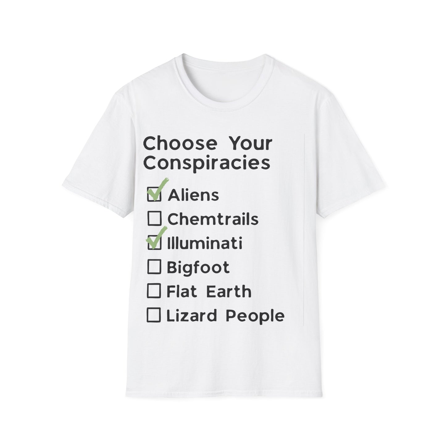 Conspiracy Checklist T-Shirt