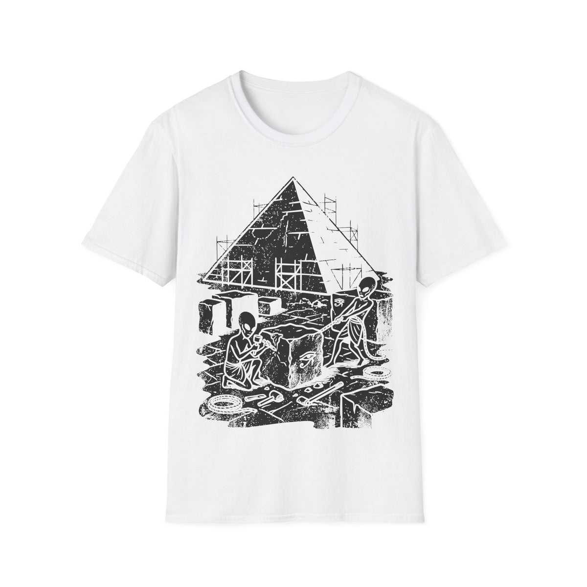 Aliens Building Giza T-Shirt